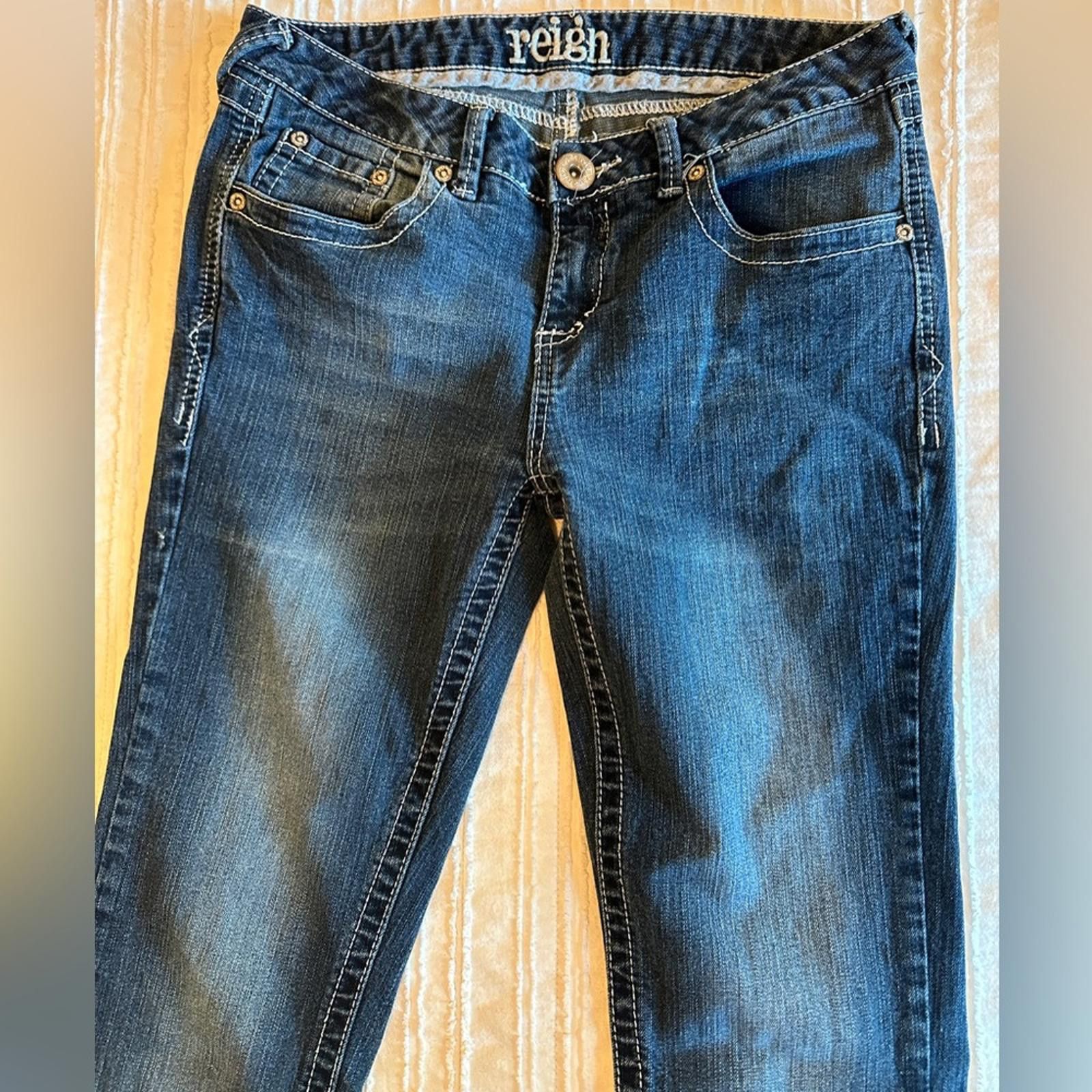 Reigning Champ REIGN SIZE 5 Low rise boot cut Jeans Denim Size 30" / US 8 / IT 44 - 2 Thumbnail