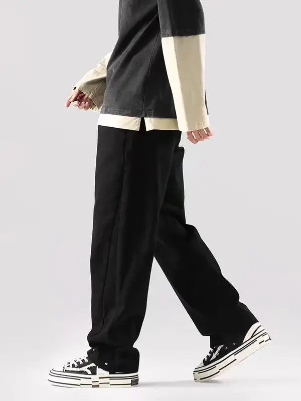 Japanese Brand Masumizu x Ema Vintage Street Loose Casual Black Jeans Size US 36 / EU 52 - 4 Thumbnail