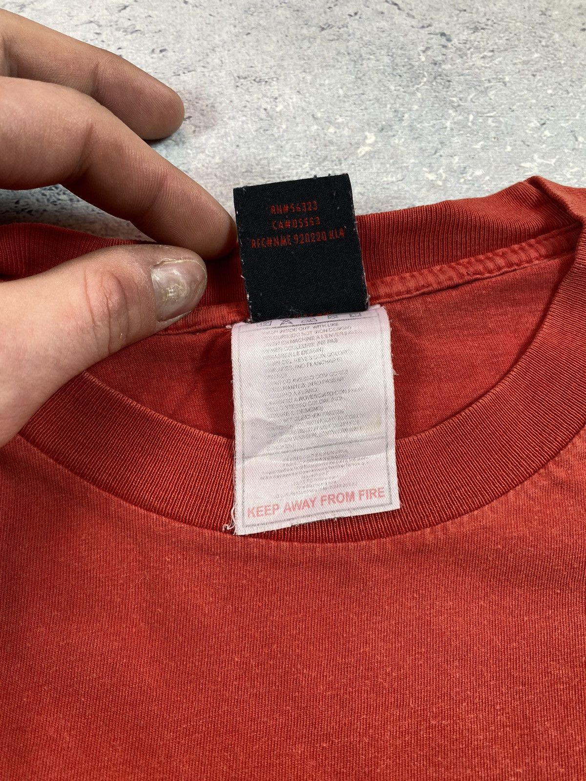 Jordan Brand × Nike × Vintage Vintage Jordan Brand Men’s Red T-Shirt With Big Logo Size US XL / EU 56 / 4 - 8 Thumbnail