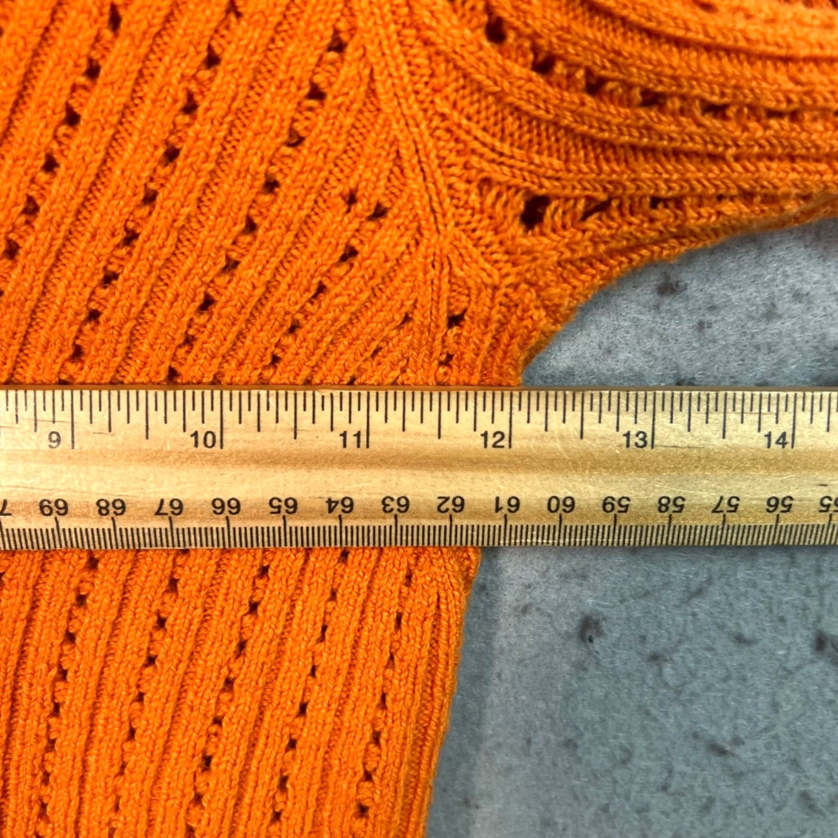 Free People Free People FP Intimately Womens Size Small Orange Mock Turtleneck Sweater Size S / US 4 / IT 40 - 5 Thumbnail