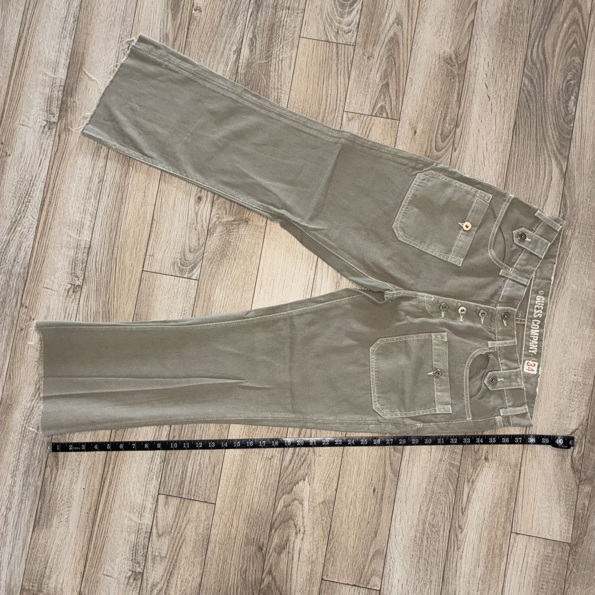 Guess Guess khaki boot cutflare jeans Size US 30 / EU 46 - 6 Thumbnail