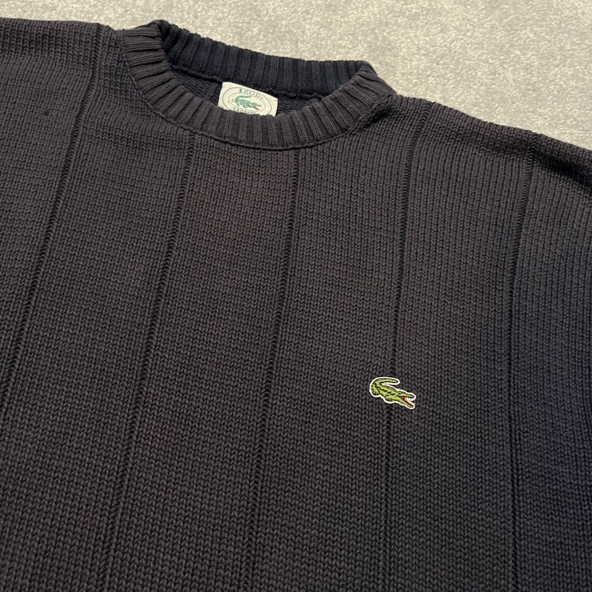 Lacoste Vintage 90s Izod Lacoste Faded Navy Small Basic Logo Sweater Size US L / EU 52-54 / 3 - 5 Thumbnail