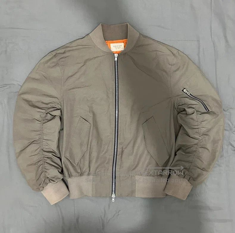 Fear of God Faux Fur God Grey Bomber Jacket Sixth Collection | Grailed
