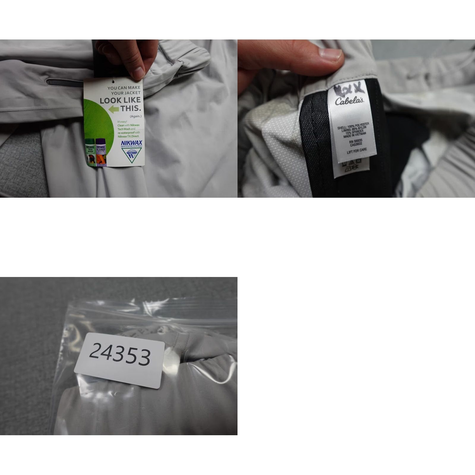 Vintage Cabela's Pants Mens 2XL Gray Extreme Performance Gear Hiking Loose Fit NWT Size US 39 - 9 Thumbnail
