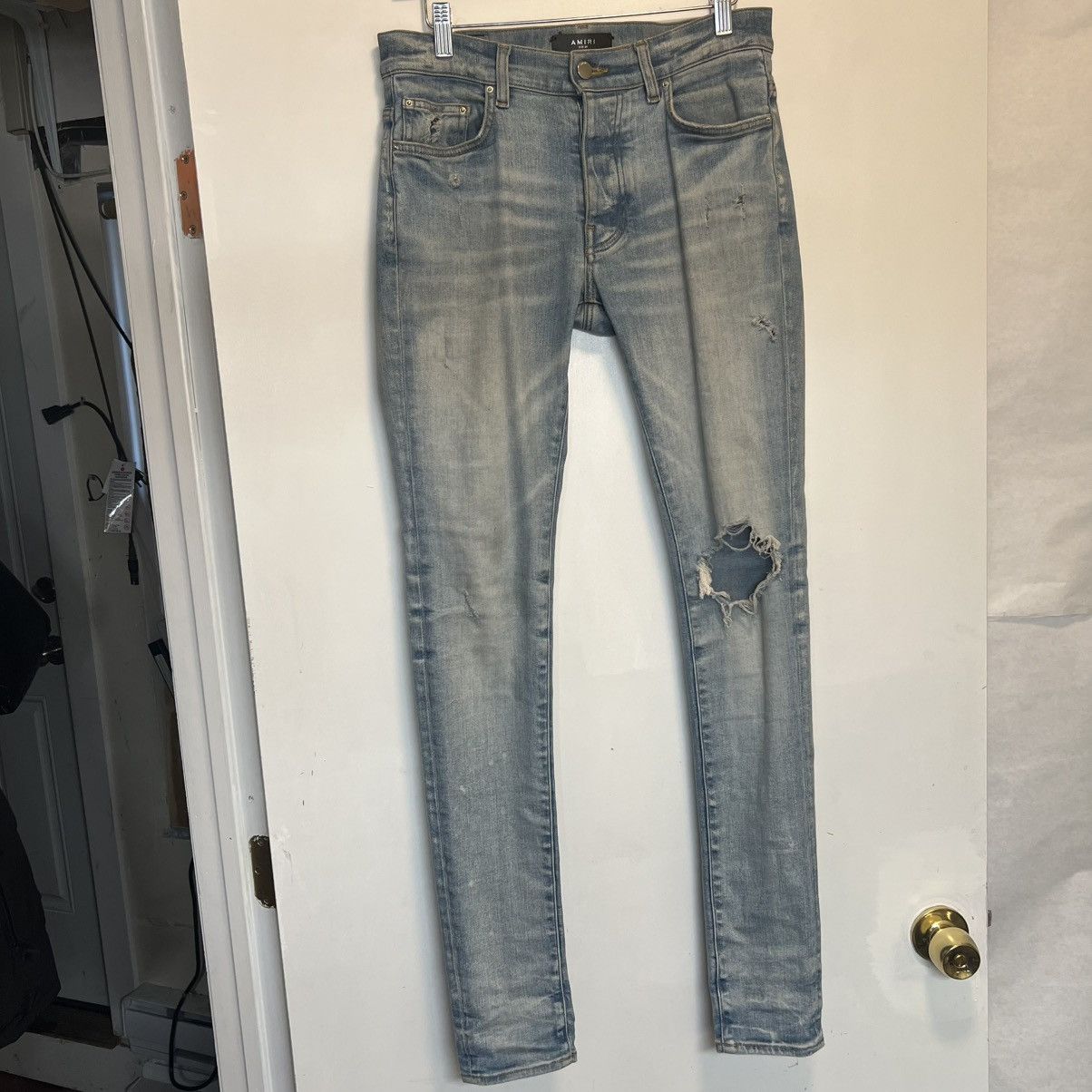 Amiri Amiri Broken Jeans Clay Indigo Size US 29 - 1 Thumbnail