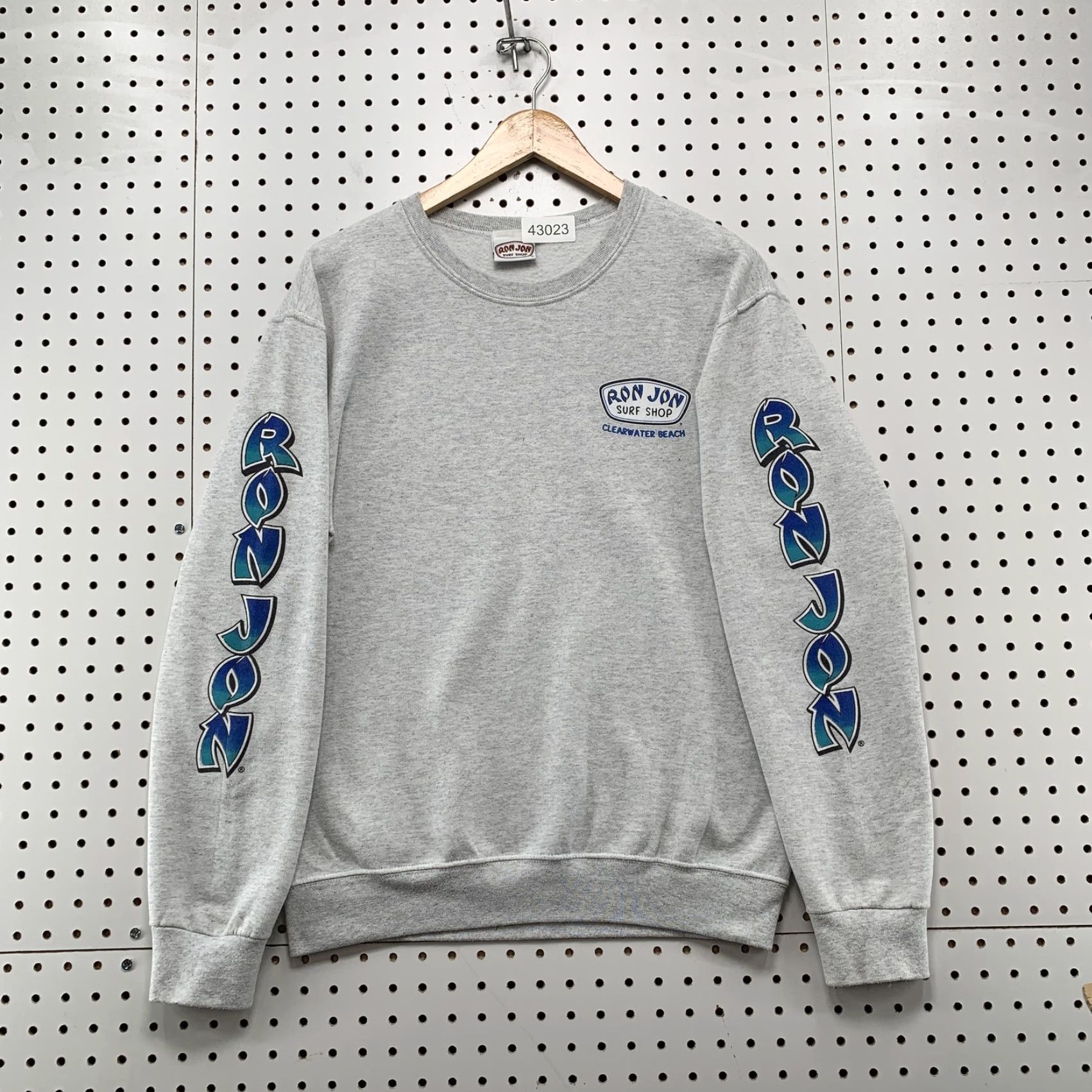 Ron Jon Surf Shop VINTAGE Ron Jon Surf Shop Sweatshirt Gray Mens M Adult Medium Crew Neck Fleece Beach Graphic Print 90s Mens Size US M / EU 48-50 / 2 - 2 Thumbnail