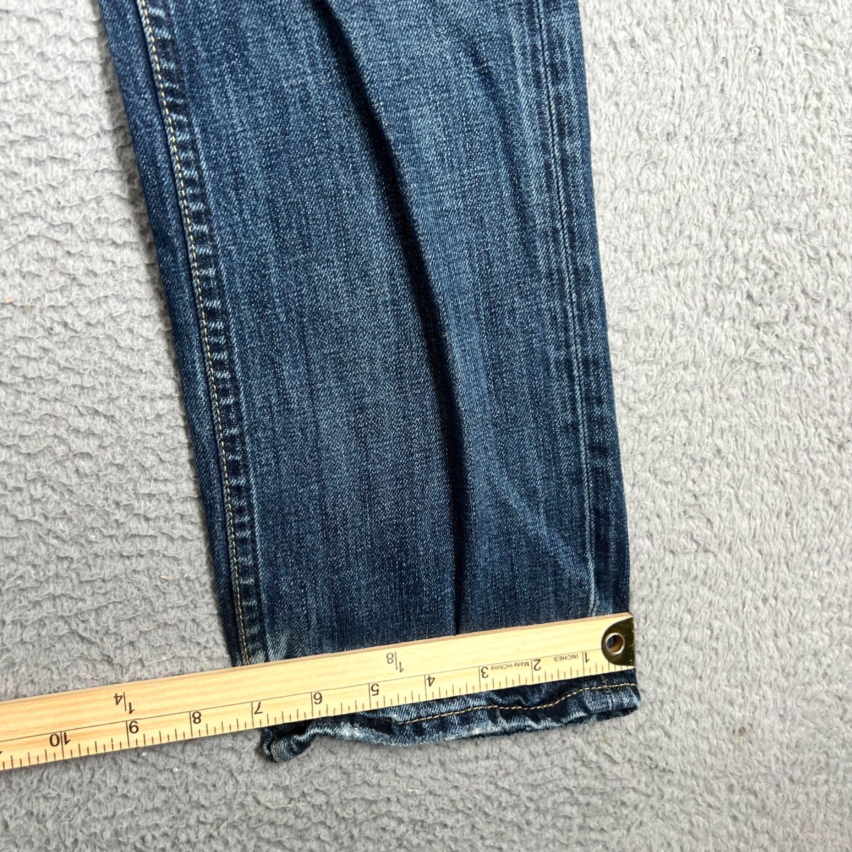 American Eagle Outfitters VINTAGE American Eagle Outfitters Men's Slim Straight Jeans 28x30 Blue Cotton Denim 90s Fall Winter Mens Size US 28 / EU 44 - 2 Thumbnail