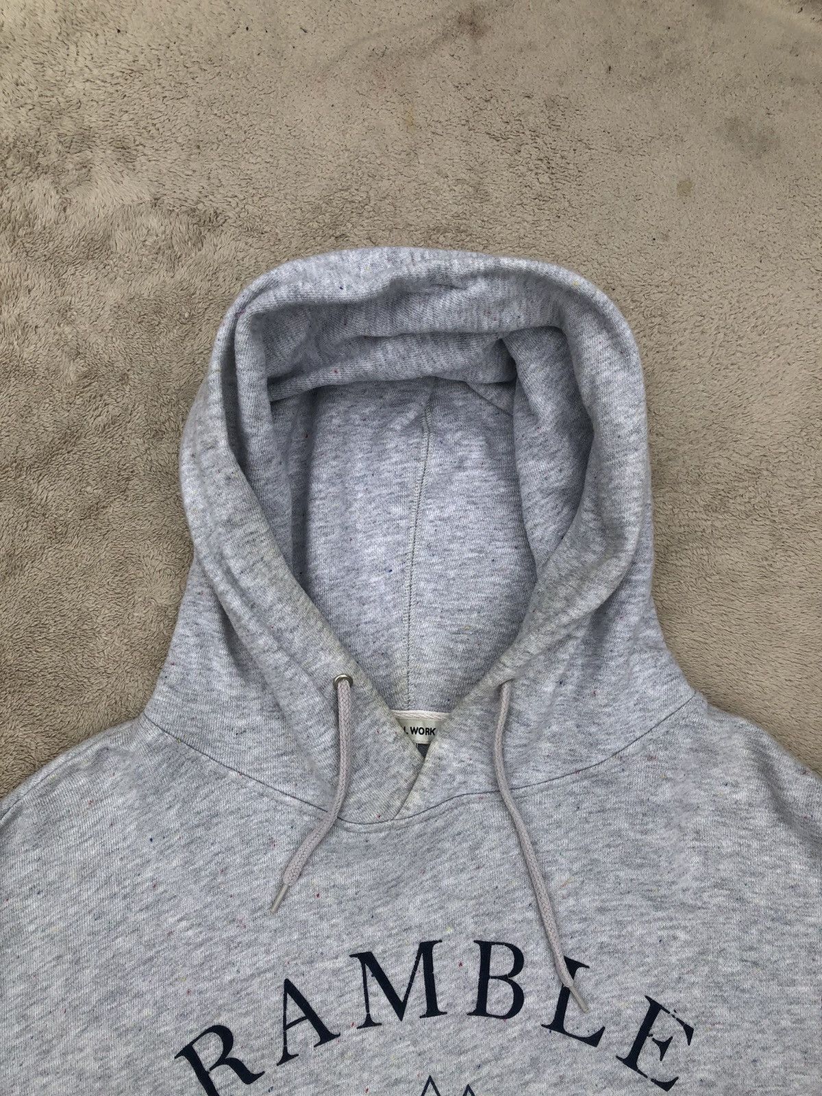 Global Work × Japanese Brand × Vintage Global Work Ramble Spellout Hoodie Size US L / EU 52-54 / 3 - 5 Thumbnail