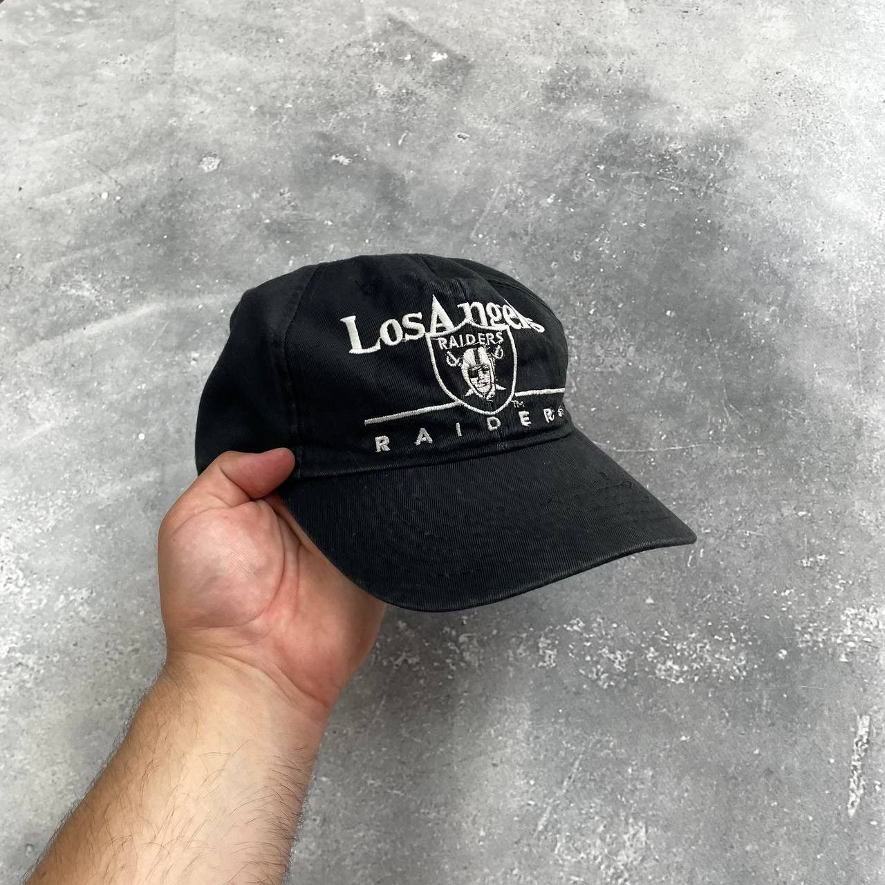 キャップ 90s NFL RAIDERS CAP Vintage 90s Raiders Los Angeles Team NFL Cap Black Size OS