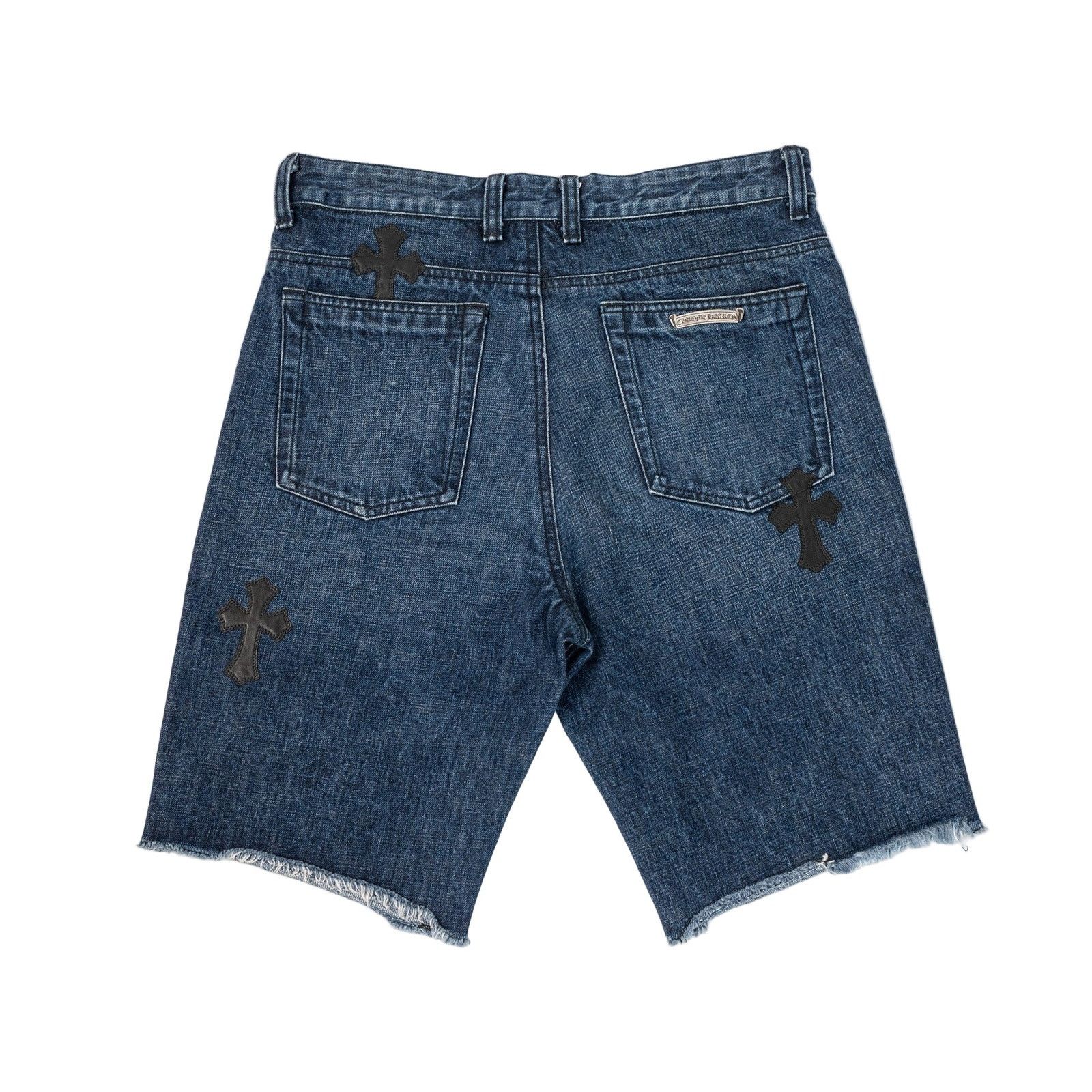 Chrome Hearts Denim Black Cross Patch Shorts Size US 28 / EU 44 - 2 Thumbnail