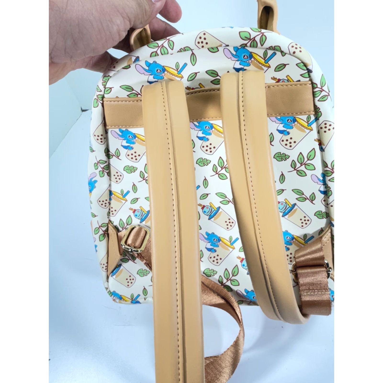 Vintage Loungefly Disney Lilo & Stitch Boba Mini Backpack Purse Womens Cream Zipper Bag Size ONE SIZE - 7 Thumbnail