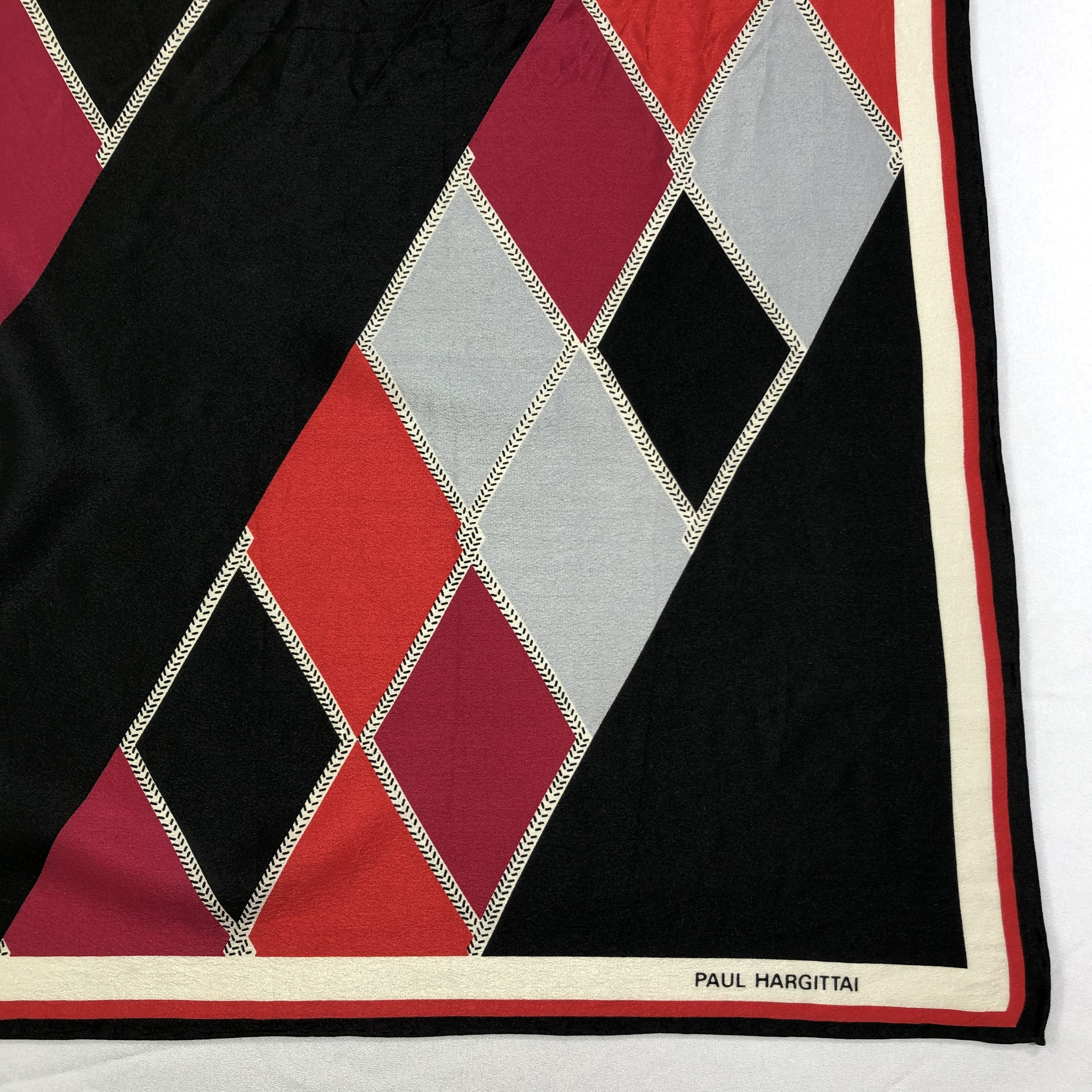 Vintage Vintage Paul Hargittai Silk Scarf Size ONE SIZE - 4 Thumbnail