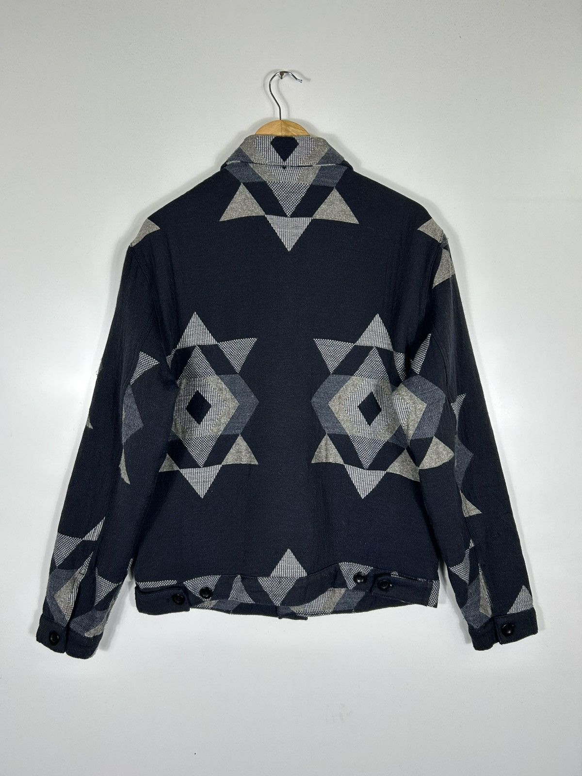 Zara ZARA Geometric Pattern Padded Jacket Abstract Triangle Print Size US L / EU 52-54 / 3 - 14 Thumbnail