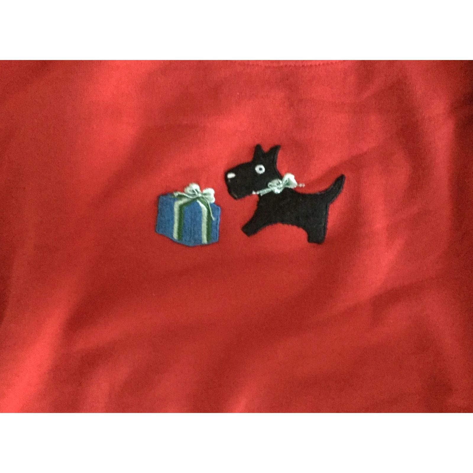 Vintage VINTAGE Kim Rogers Women's Sweatshirt Crew Neck Red Dog & Present Activewear Size Large Size L / US 10 / IT 46 - 3 Thumbnail
