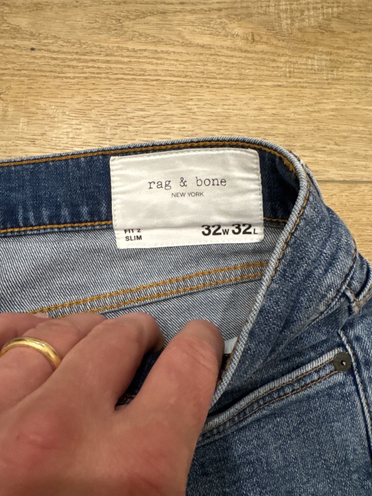 Rag & Bone Rag & Bone Fit 2 Slim - Zephyr Wash - (NWOT) Size US 32 / EU 48 - 5 Thumbnail