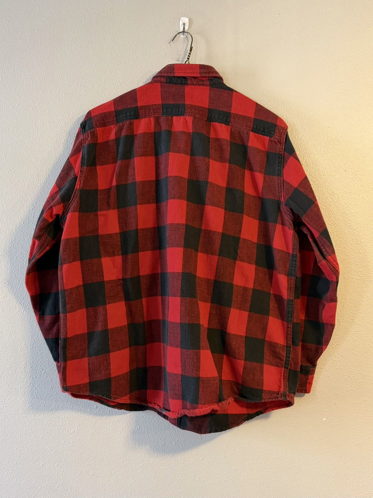St. Johns Bay 90s red & green buffalo plaid 100% cotton flannel Size US XL / EU 56 / 4 - 7 Thumbnail