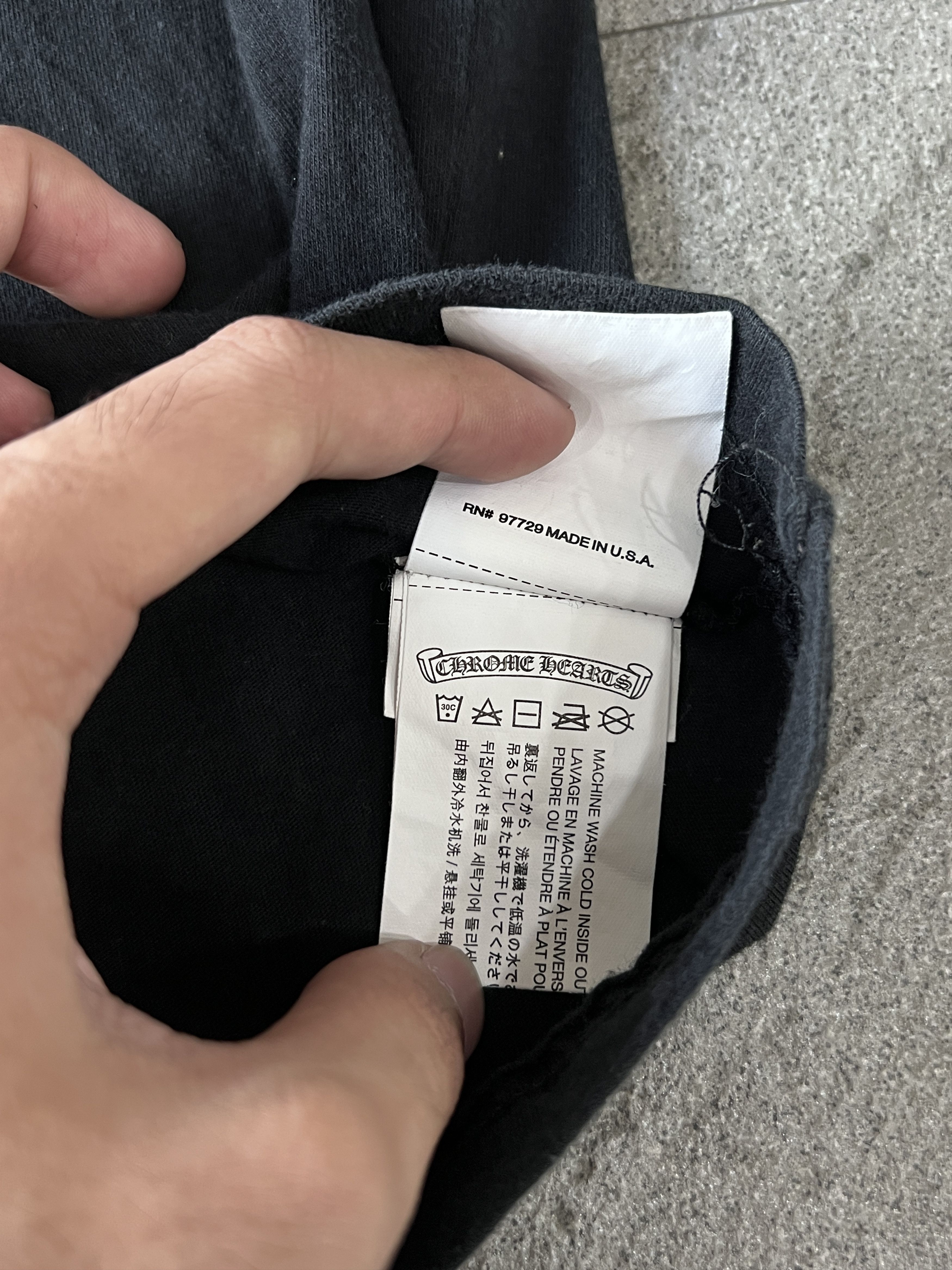 Chrome Hearts Chrome Hearts Flame Side Pocket Tee Black Small Size US S / EU 44-46 / 1 - 12 Thumbnail