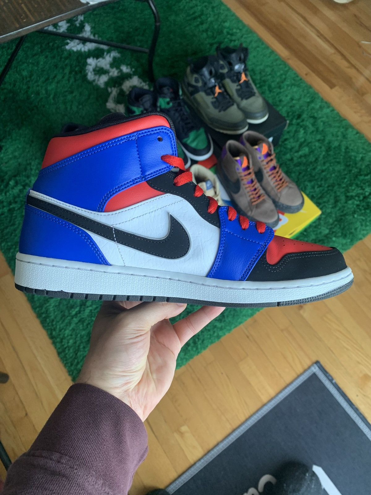 Jordan Brand × Nike Jordan 1 Mid Top 3 Size US 10 / EU 43 - 10 Thumbnail