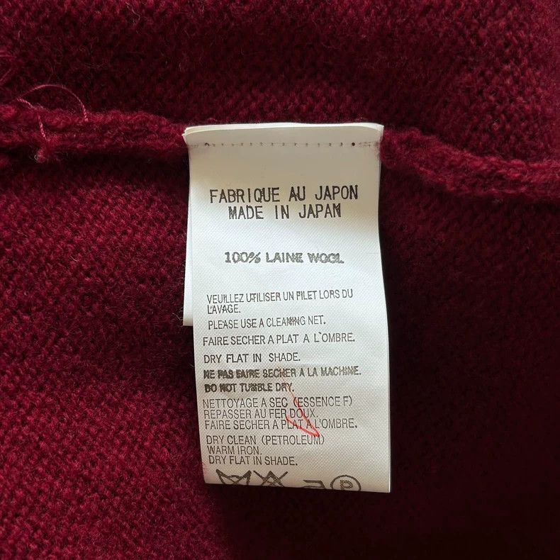 Yohji Yamamoto Yohji Yamamoto 09 Bordeaux Red National Style Sweater 2503- Size US M / EU 48-50 / 2 - 7 Thumbnail