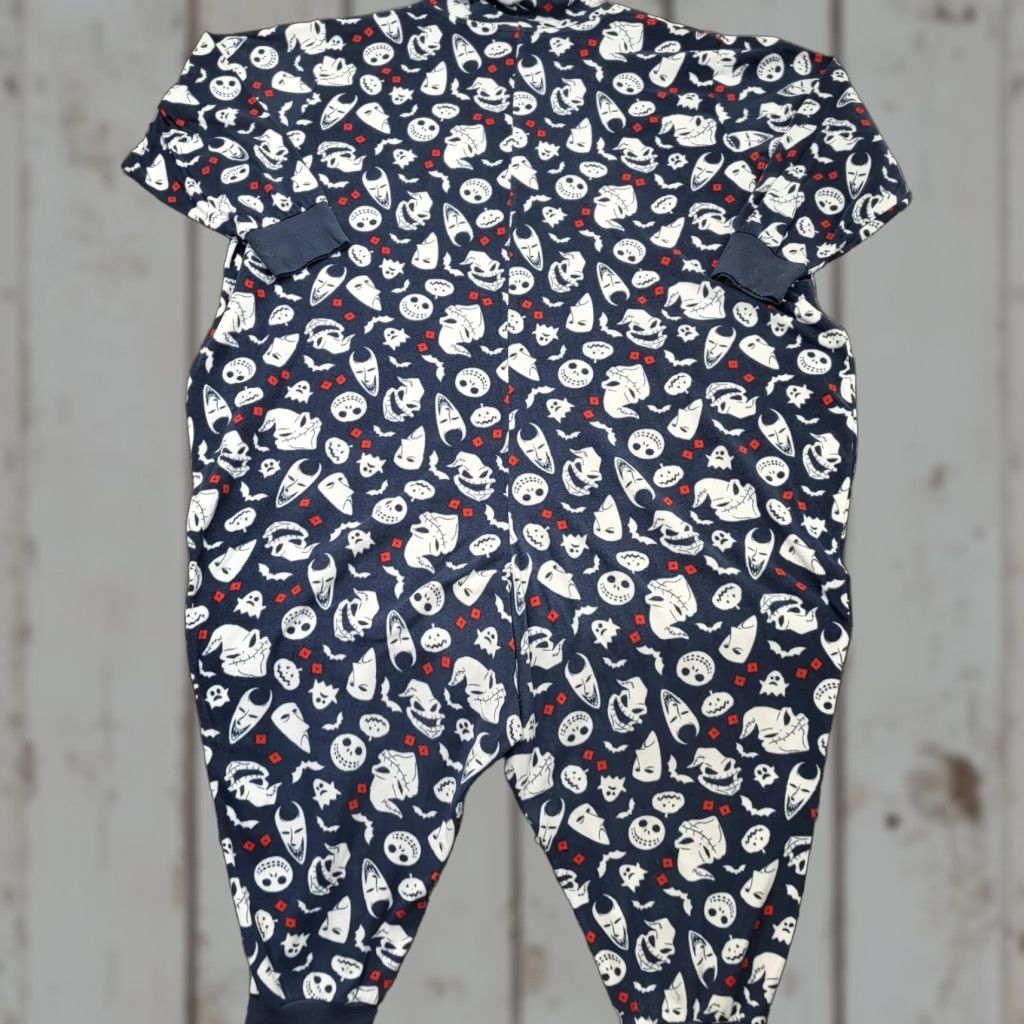 Disney VINTAGE Disney's Nightmare Before Christmas Pajama Lounge PJ's Womens Plus 5X-6X Costume One Piece Fleece Pockets Multi Size ONE SIZE - 1 Thumbnail