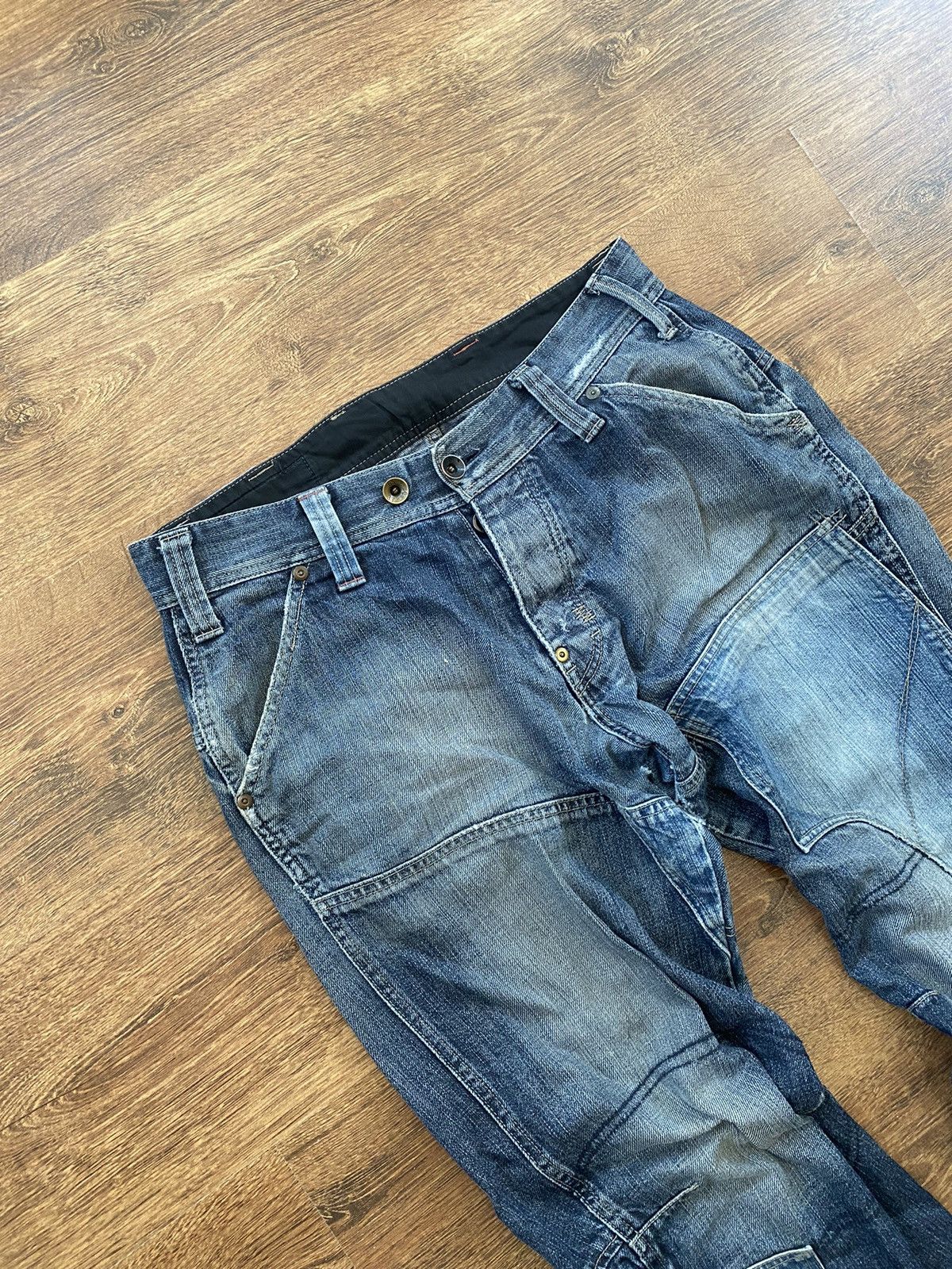 14th Addiction Vintage Y2K G Star archive Denim Cargo Baggy pants Jeans Size US 33 - 5 Thumbnail