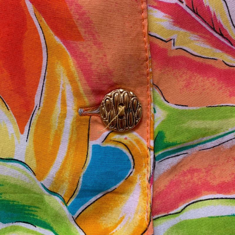 Vintage Vintage shirt with flower patterns Size M / US 6-8 / IT 42-44 - 3 Thumbnail