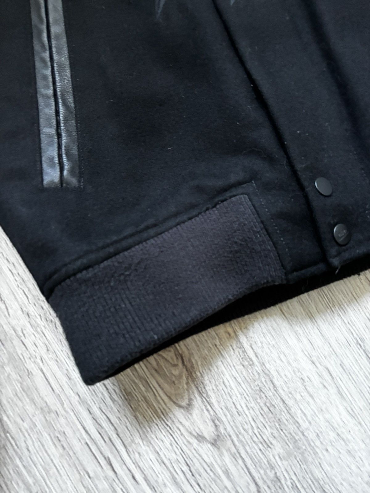 Nike NIKE Destroyer Leather & Wool Varsity Jacket 802644-010 Size US S / EU 44-46 / 1 - 3 Thumbnail