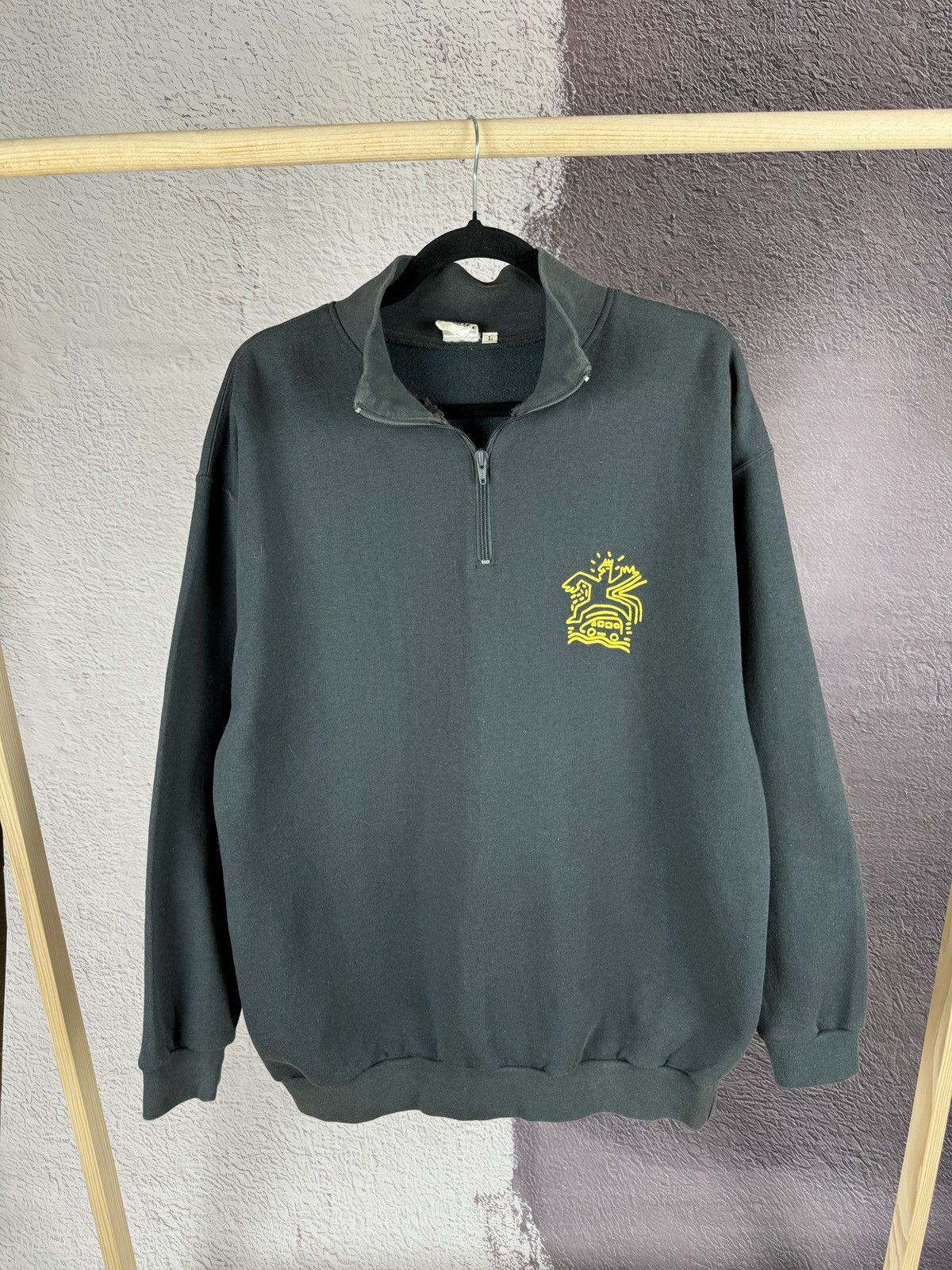 Vintage Renault vintage 90s racing formula 1/4 zip sweater big logo Size US L / EU 52-54 / 3 - 1 Thumbnail