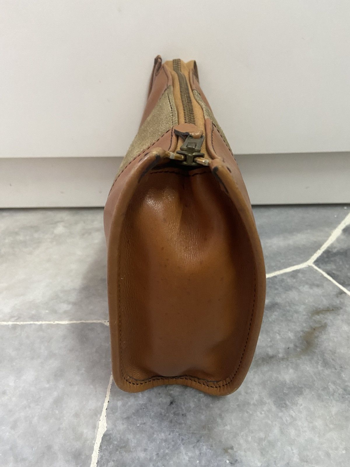 Dior Christian Dior Brown Leather Clutch Bag Size ONE SIZE - 10 Thumbnail