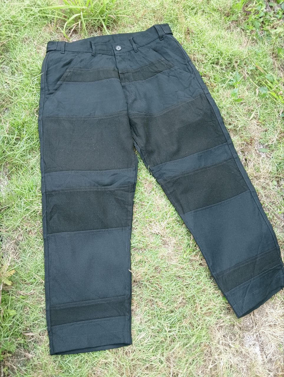 Comme des Garcons COMME DES GARCONS SHIRT LAINE WOOL PATCHWORK PANTS Size US 35 - 3 Thumbnail