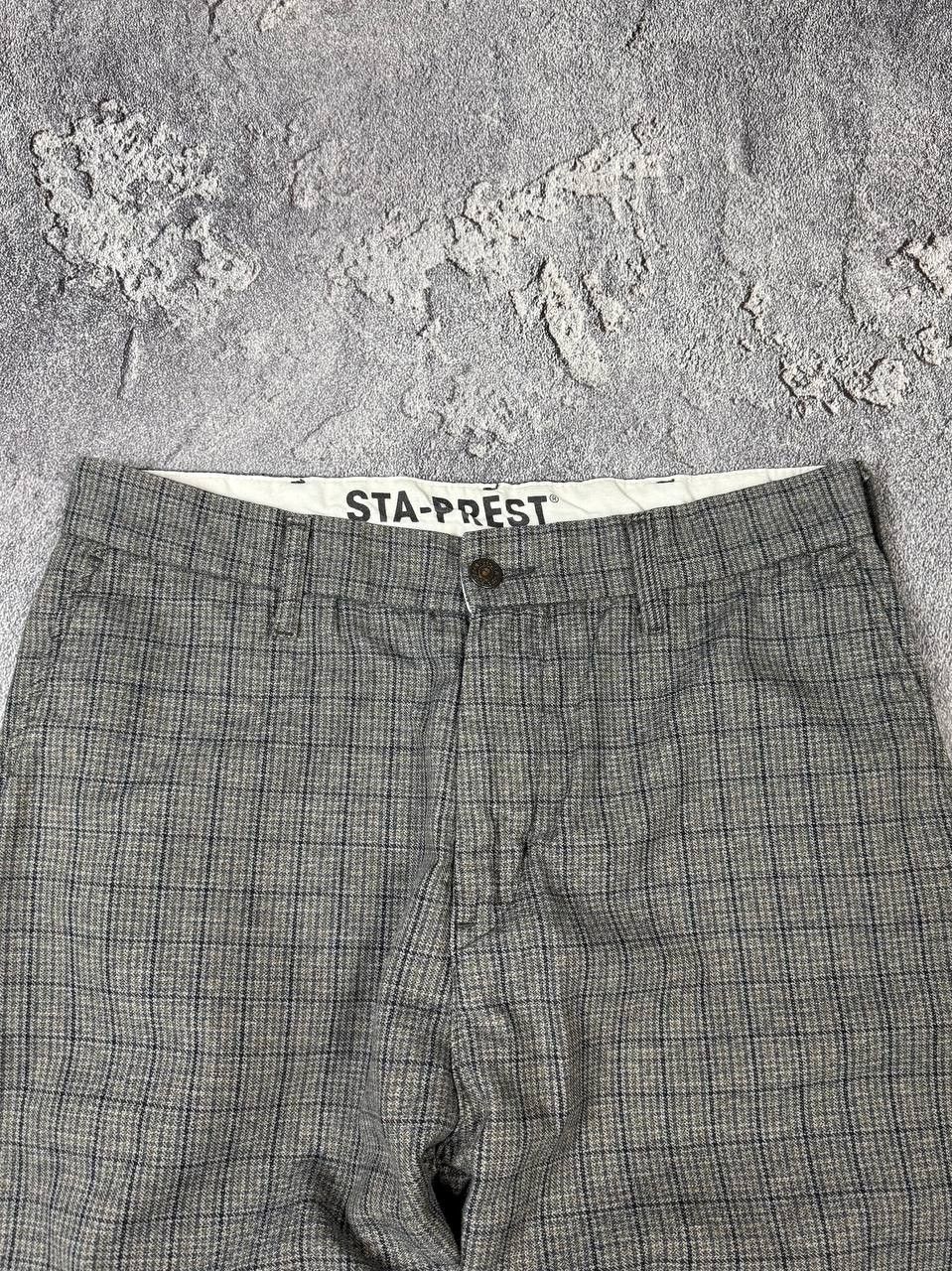 Levi's Levi's Sta-Prest Grey Check Casual Chino Pants Size US 32 / EU 48 - 3 Thumbnail