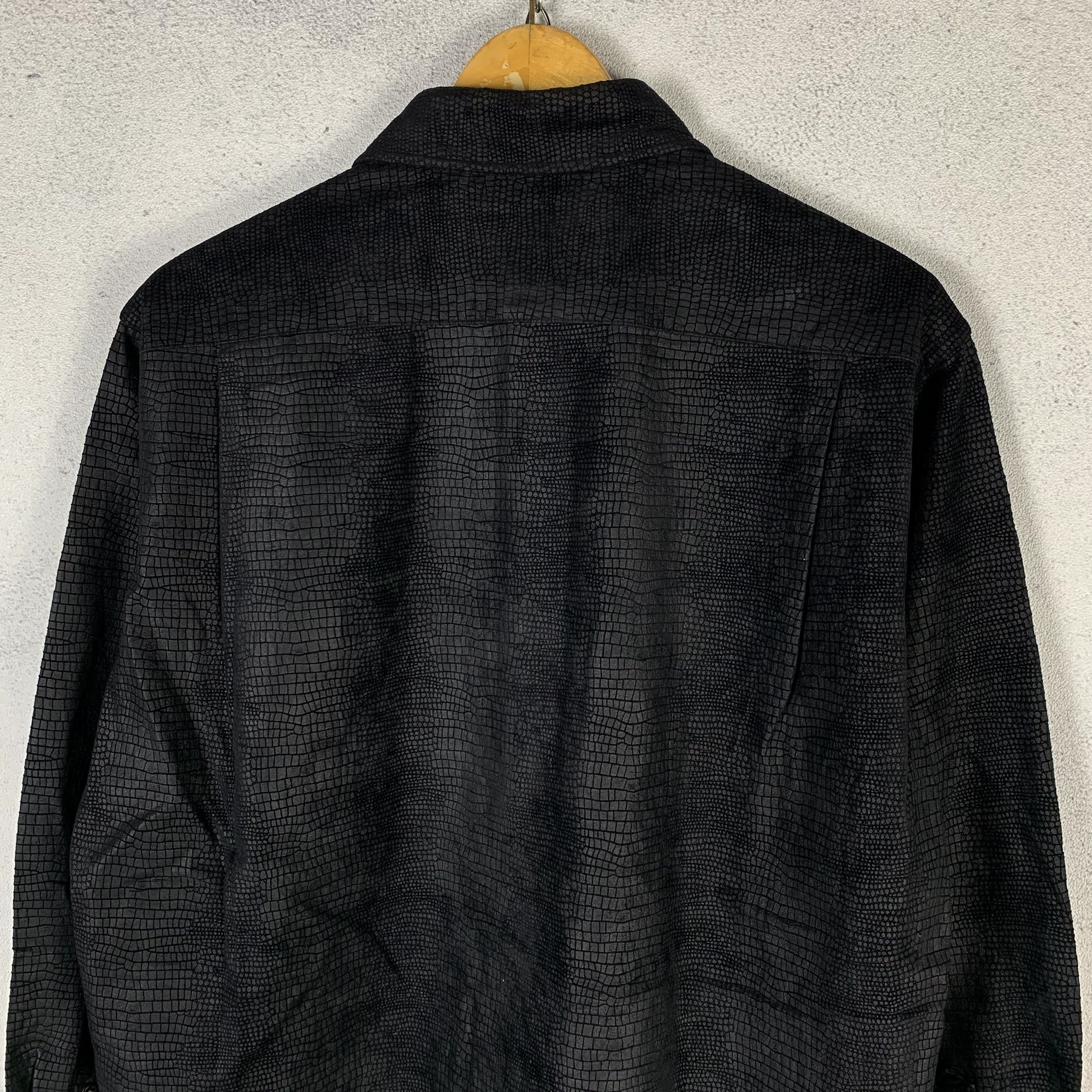 Yoshiyuki Konishi Ficce Uomo Black Crocodile Pattern Shirt Grunge / Y2K Style Size US M / EU 48-50 / 2 - 4 Thumbnail