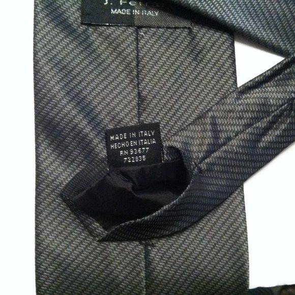 Other J.FERRAR MEN'S 72%ACETATE 28%POLYESTER TIE WIDTH: 3 3/4" Size ONE SIZE - 6 Thumbnail