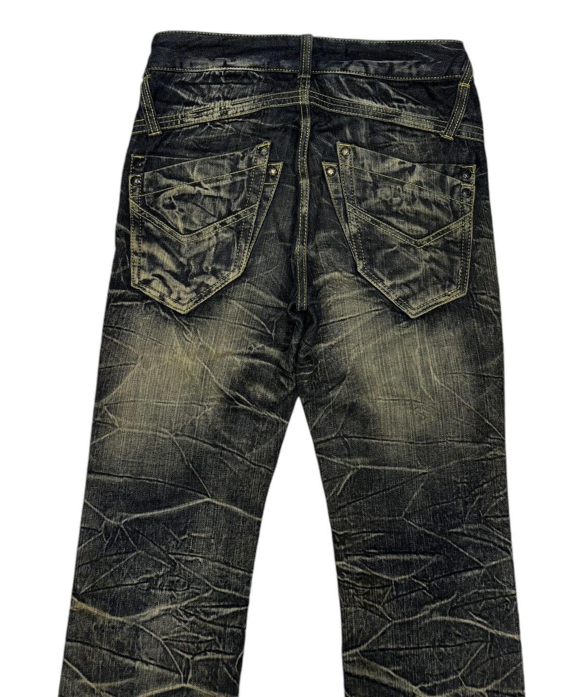 Kapital 🔥RARE PUNK CLAWMARK BLOW BY BLUE DISTRESSED DENIM JEANS Size US 28 / EU 44 - 4 Thumbnail
