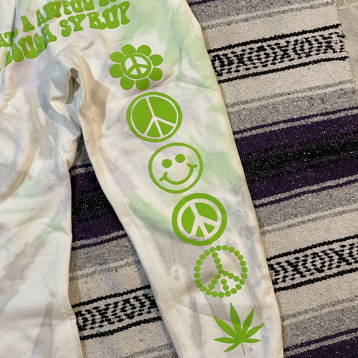 Other Desto Dubb Awful Lot of Cough Syrup Green Tye Dye Sweats M Size US 30 / EU 46 - 3 Thumbnail