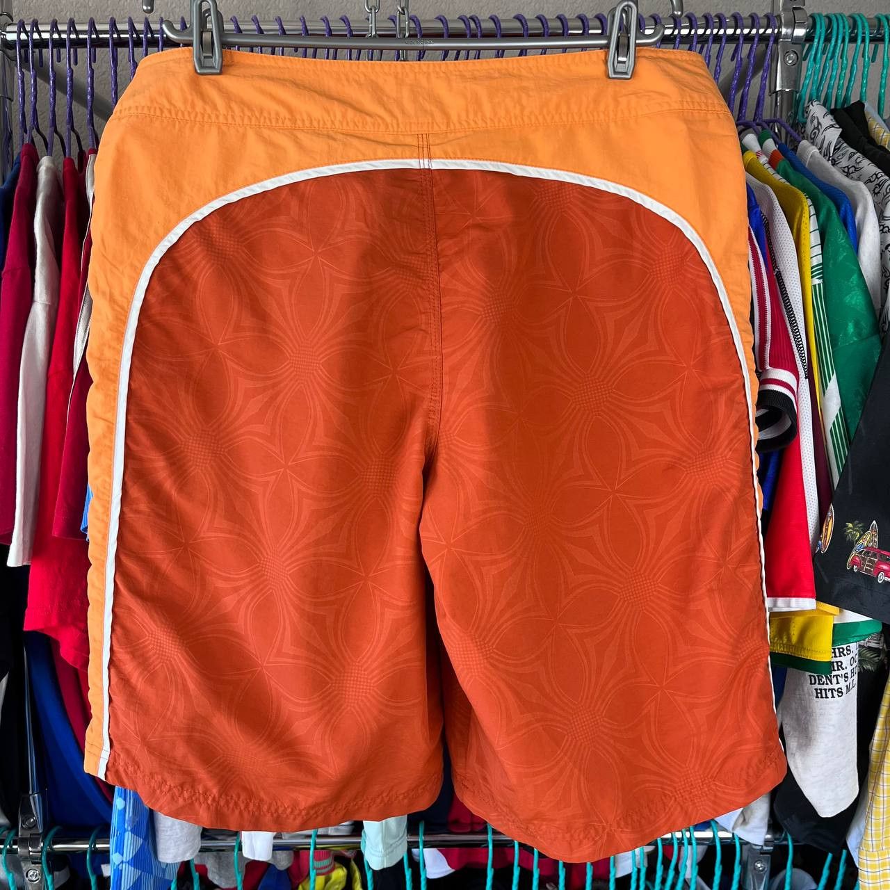 Nike Vintage Nike Swim Shorts Surf Sun Beach Hawaiian Style Size US 34 / EU 50 - 5 Thumbnail