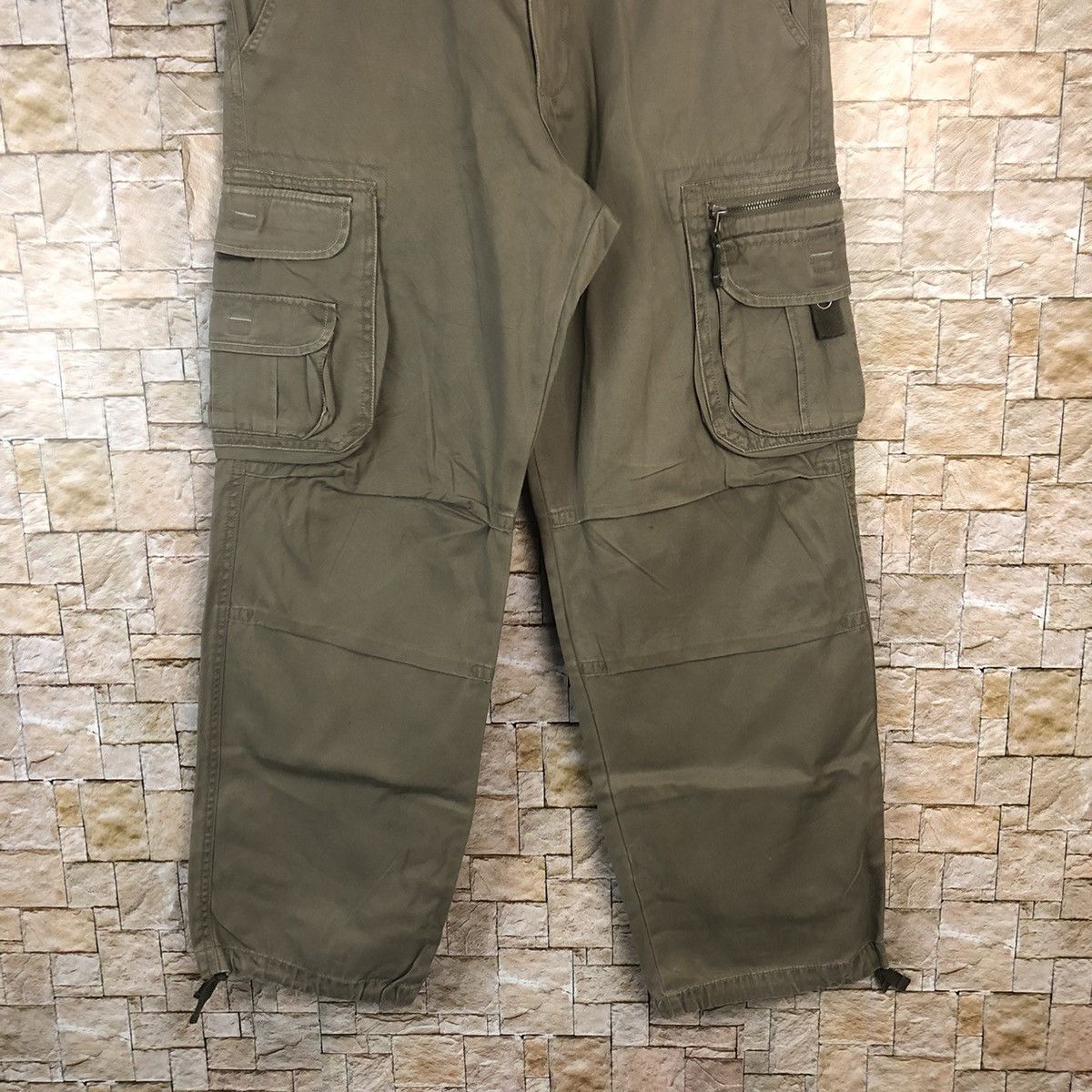 Japanese Brand Vache Brown Cargo Multipocket Pants #A110 Size US 32 / EU 48 - 3 Thumbnail