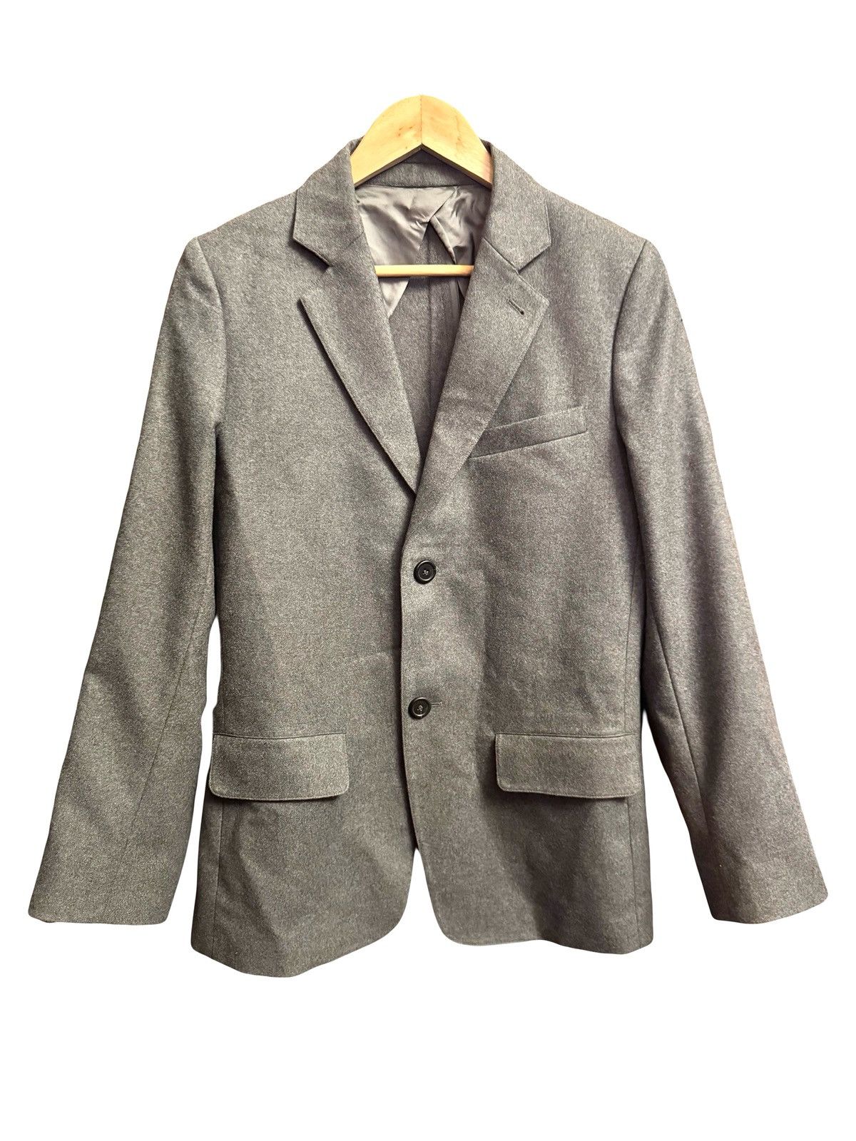 A.P.C. APC grey wool blazer jacket XS men Size 36R - 1 Thumbnail