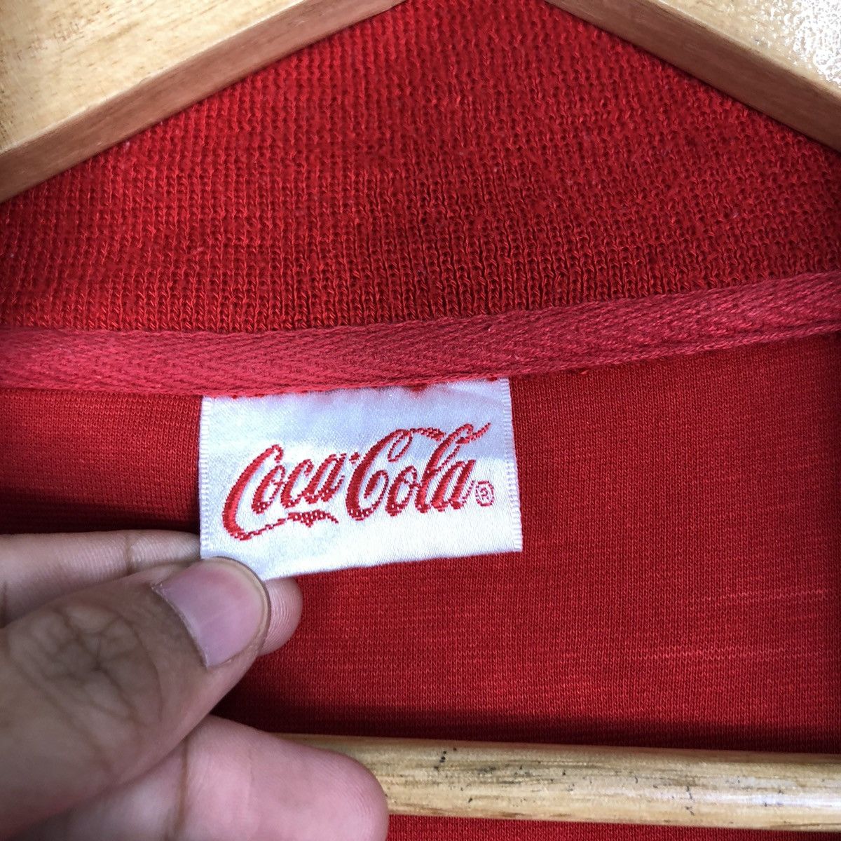 Coca Cola × Japanese Brand × Vintage Vintage Coca Cola Sweater Jacket 90s Rare Streetwear Size US M / EU 48-50 / 2 - 16 Thumbnail