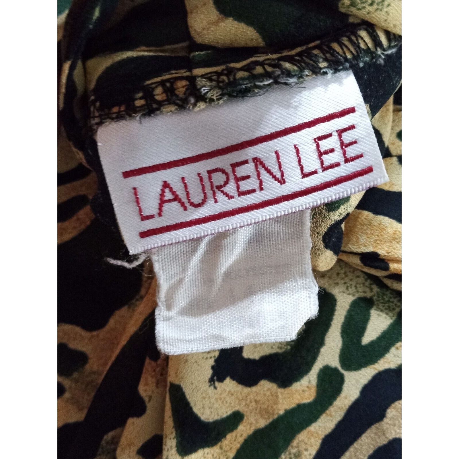 Other Vintage Lauren Lee Leopard Print Button Front Top 2X Size XXL / US 16-18 / IT 52-54 - 8 Thumbnail