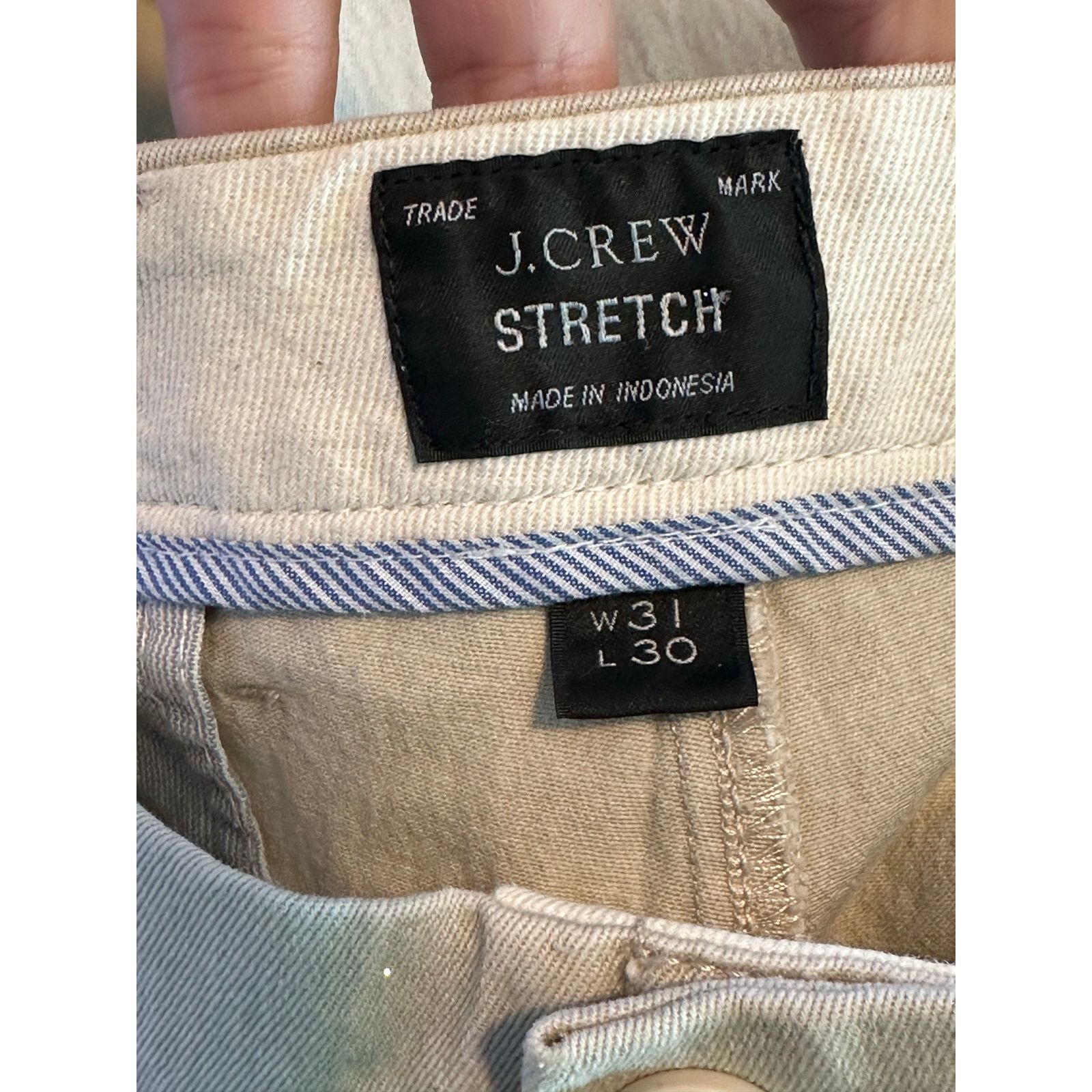 J.Crew J.Crew tan beige slim fit straight legs Chino pants size 31 Size US 31 - 3 Thumbnail
