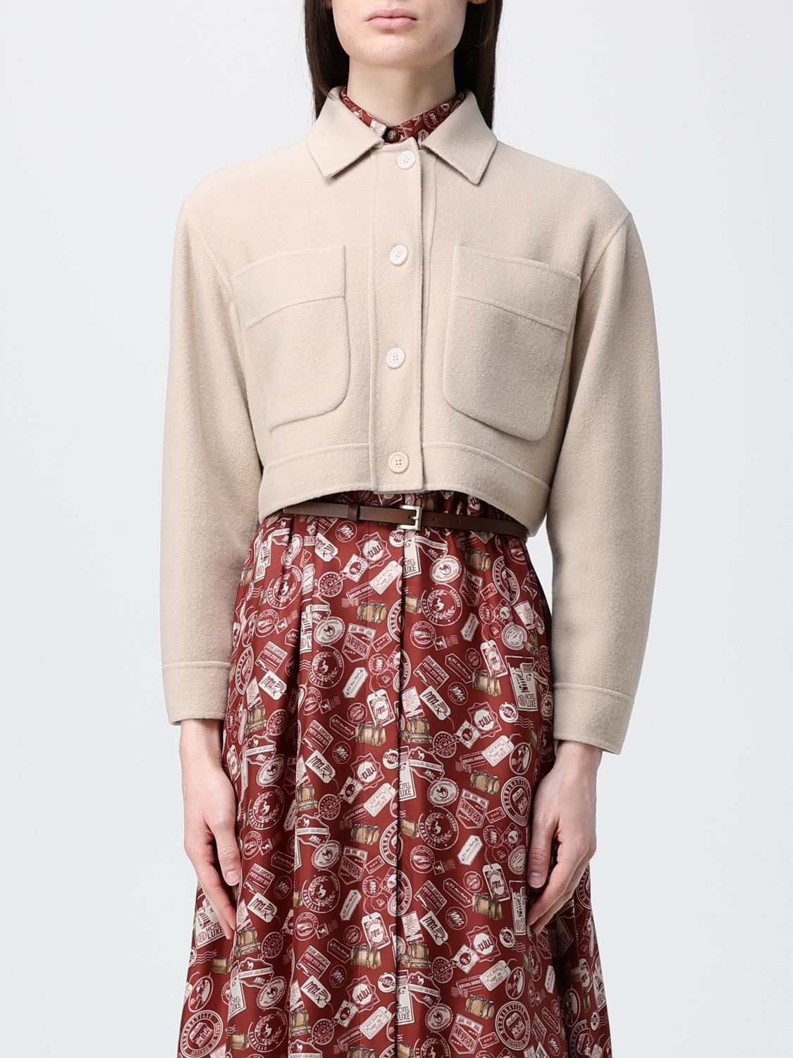 Max Mara Max Mara Jacket Woman Nude Size XS / US 0-2 / IT 36-38 - 1 Thumbnail