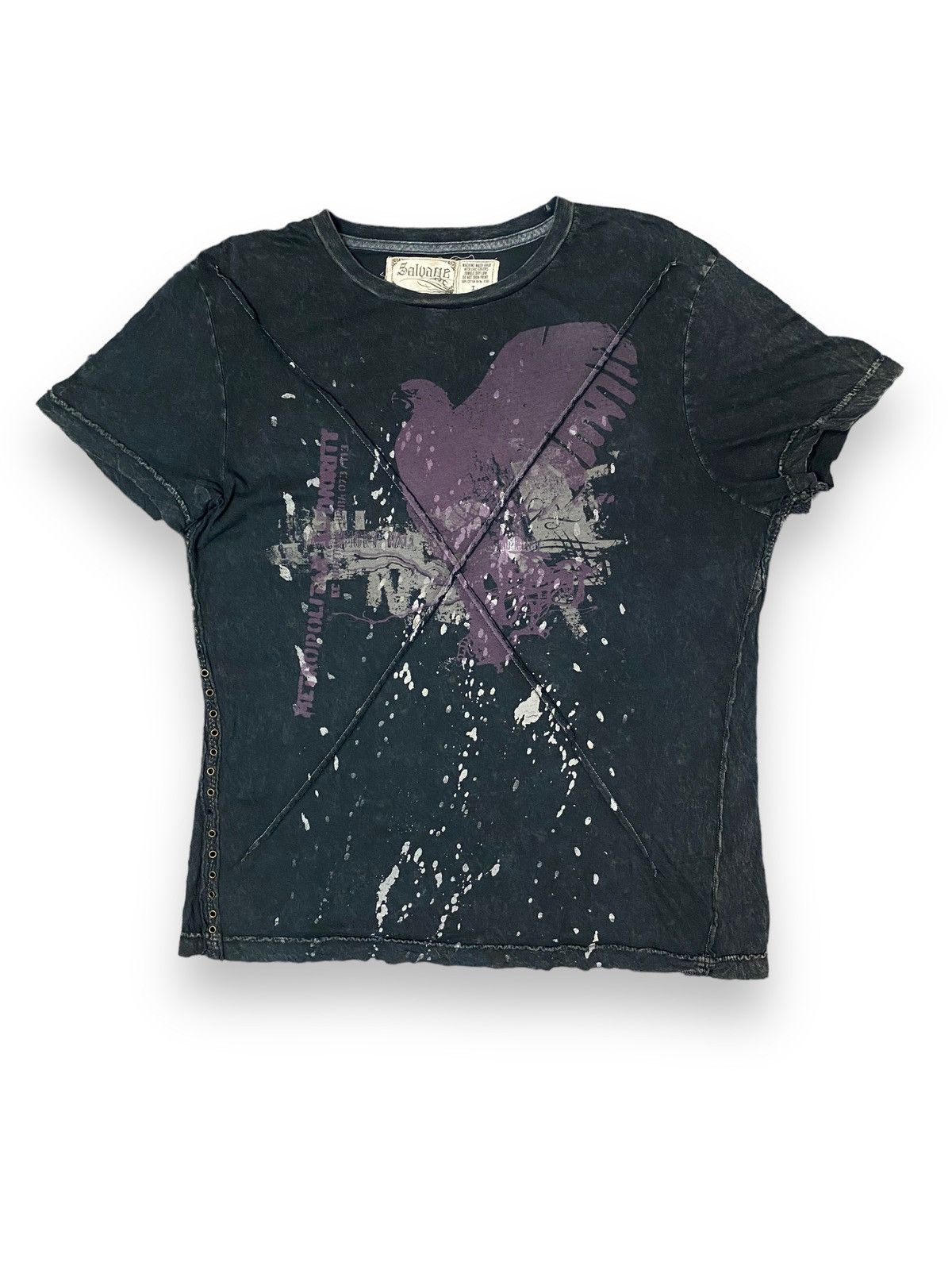 20471120 × If Six Was Nine Tee Salvage Art of X Cross Knit Metropolitan Spatter Painter Size US M / EU 48-50 / 2 - 1 Thumbnail
