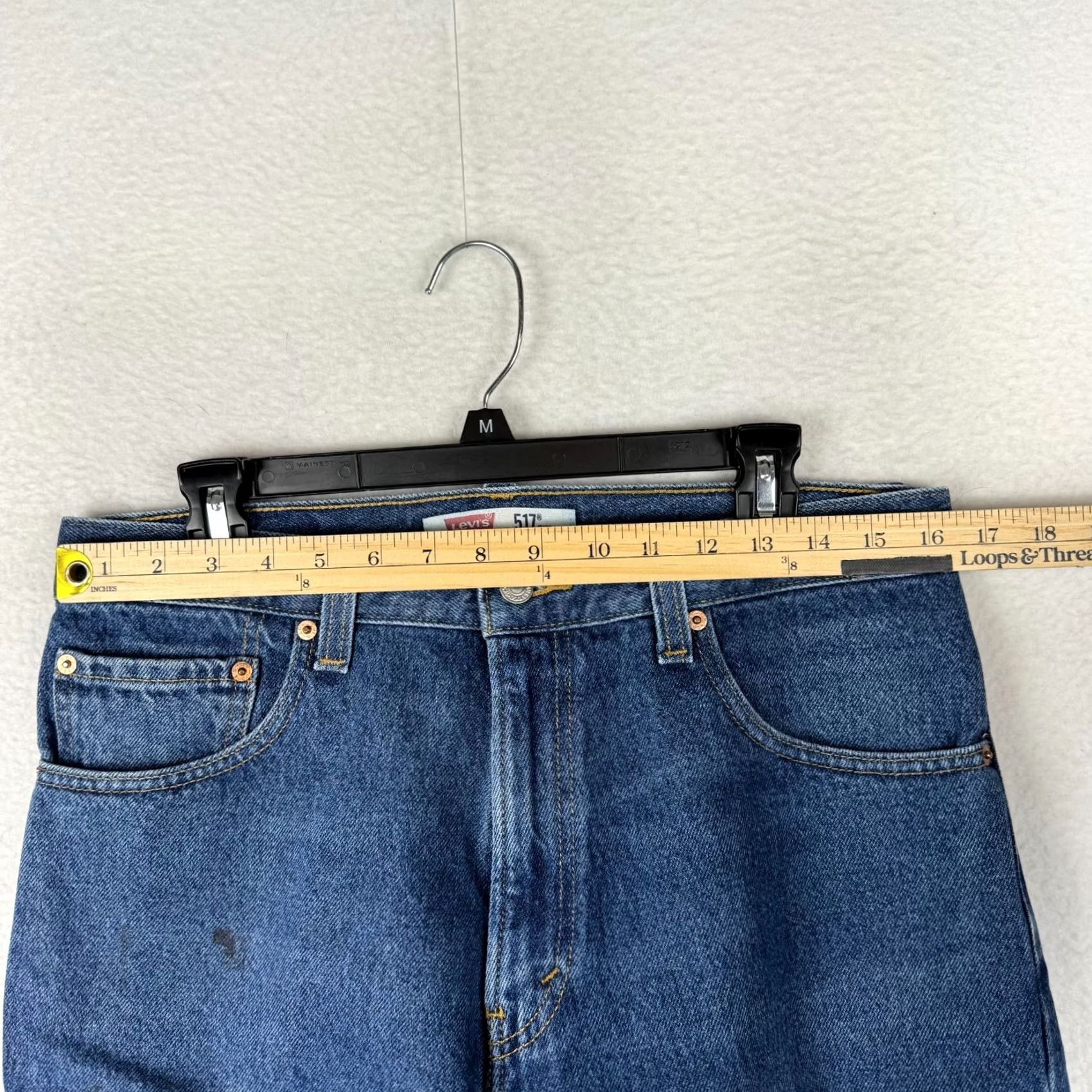 Levi's VINTAGE Levi's 517 Denim Jeans Bootcut 32x30 34x32 Faded Western Mens Jeans Regular Blue 5-Pocket 30 Inseam Size US 32 / EU 48 - 3 Thumbnail