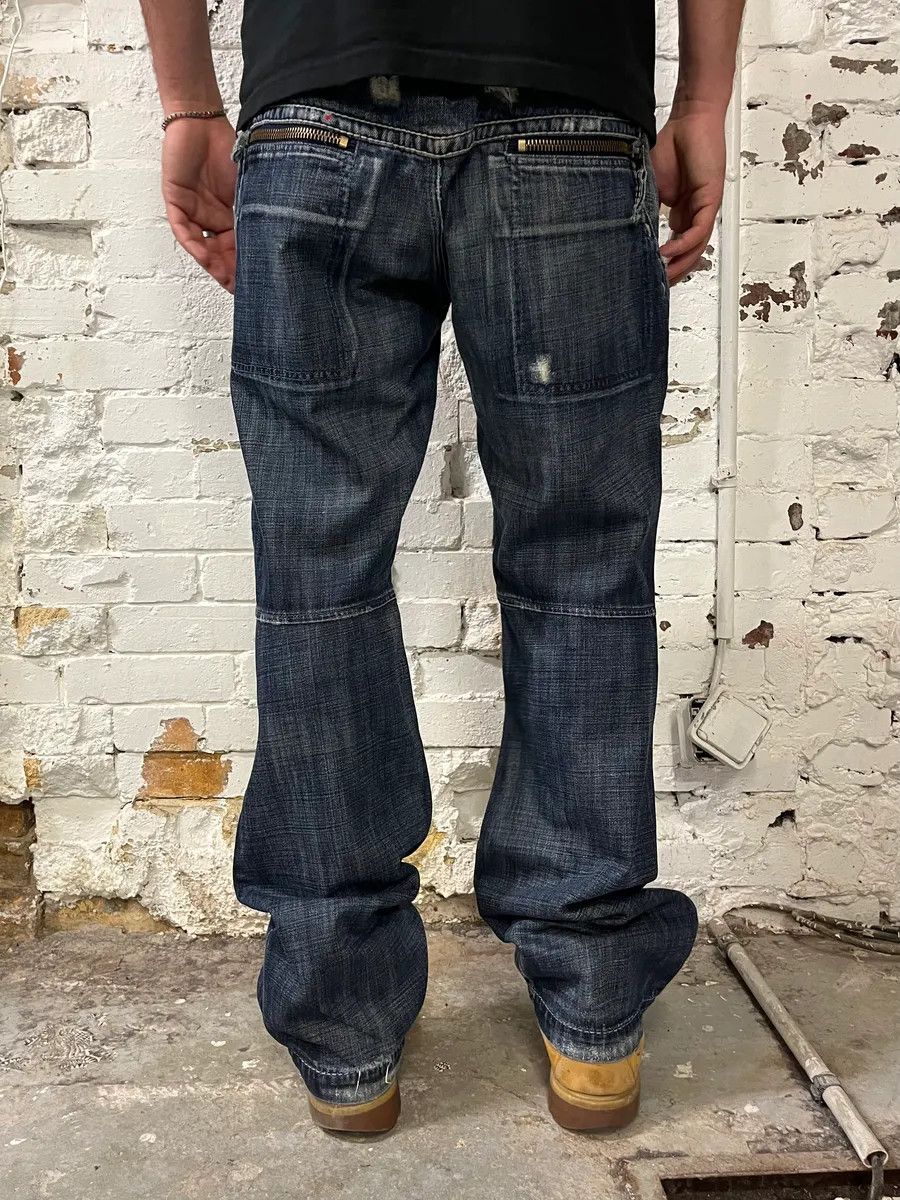 Marithe + Francois Girbaud SS2006 Marithé + François Girbaud Blue Faded Denim Jeans Size US 33 - 4 Thumbnail