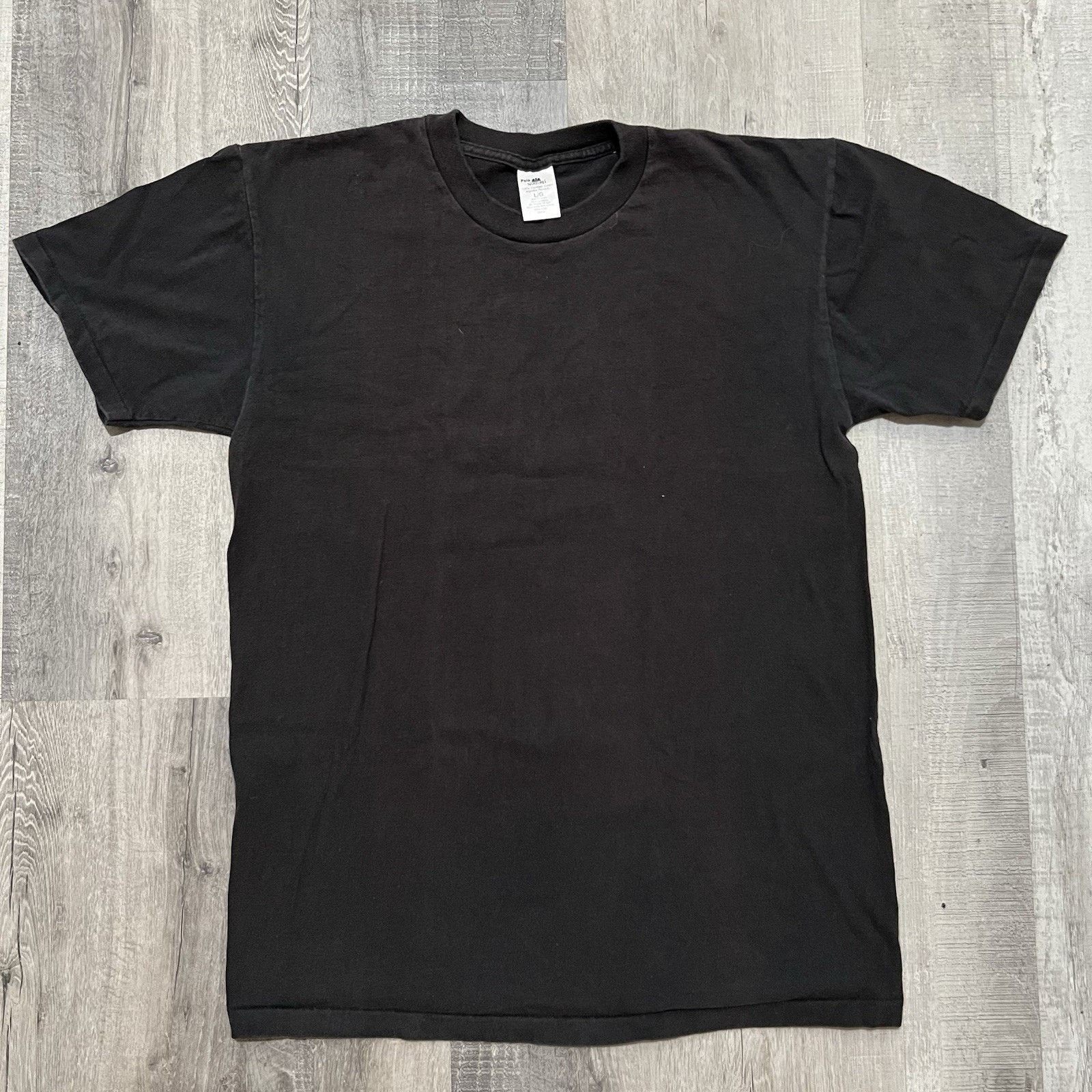 Stafford VTG Polo Stafford Blank Black 90s Single Stitch USA T Shirt Size US L / EU 52-54 / 3 - 1 Thumbnail
