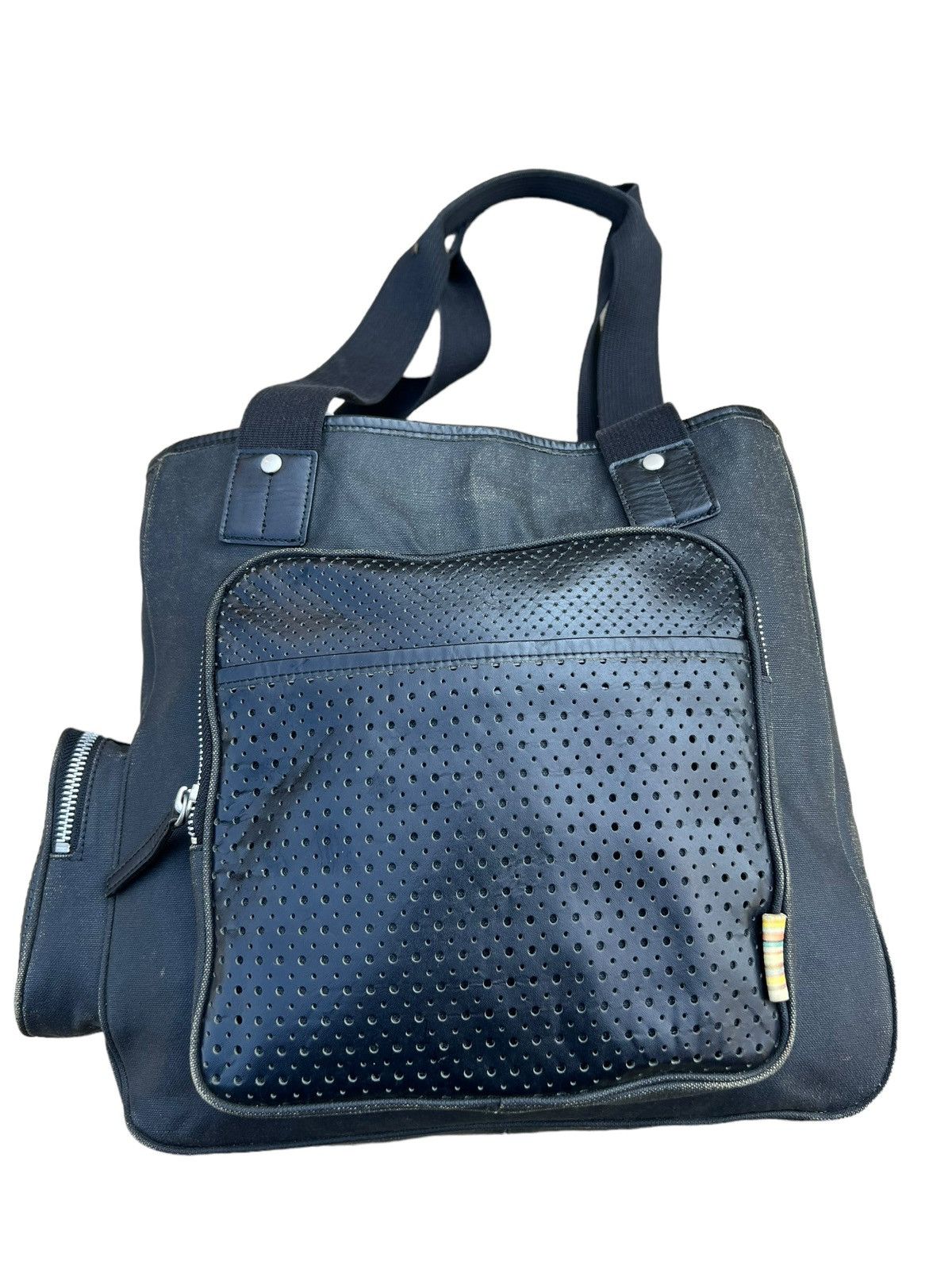 Paul Smith Vintage Paul Smith Waxed Hybrid Leather Cargo Tote Bag Size ONE SIZE - 1 Thumbnail