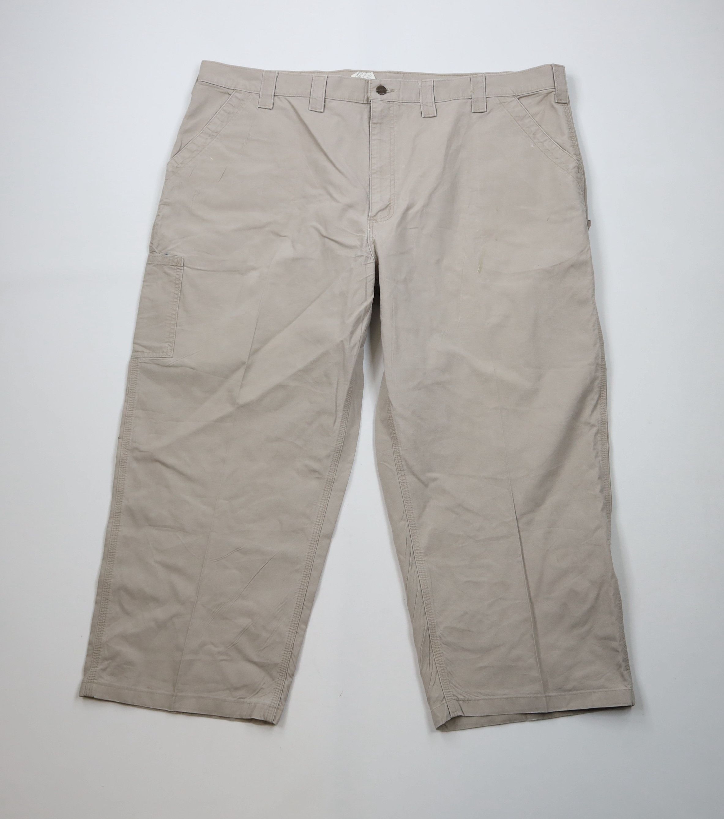 Vintage Y2K Carhartt Original Fit Wide Leg Pants Beige Tan