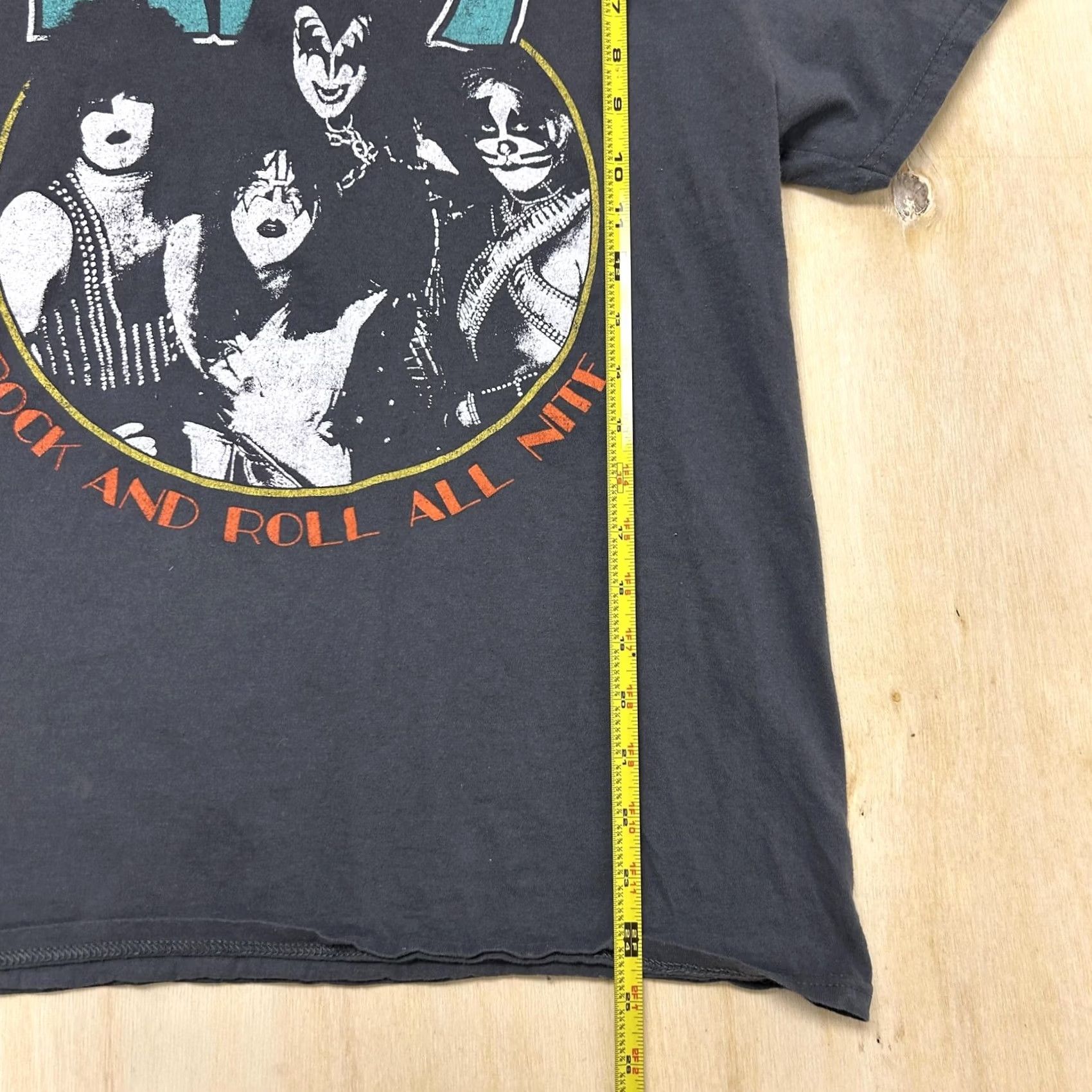 Vintage KISS Shirt Mens Large Black Rock And Roll Band Tee Music Size US L / EU 52-54 / 3 - 4 Thumbnail