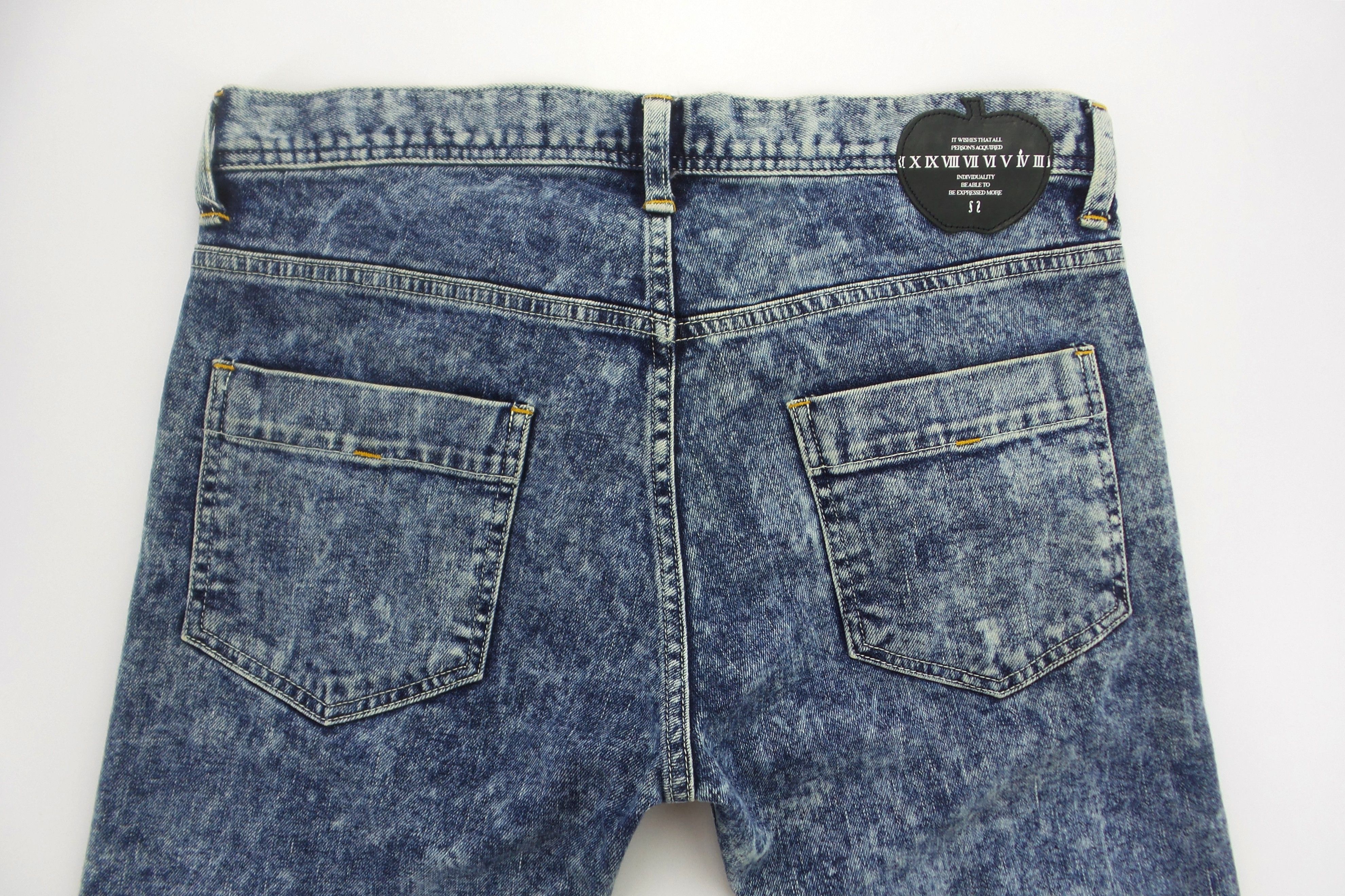 Japanese Brand Shareef- Tokyo Button Fly Slim Fit Jeans W34xL41.5 Size US 34 / EU 50 - 7 Thumbnail